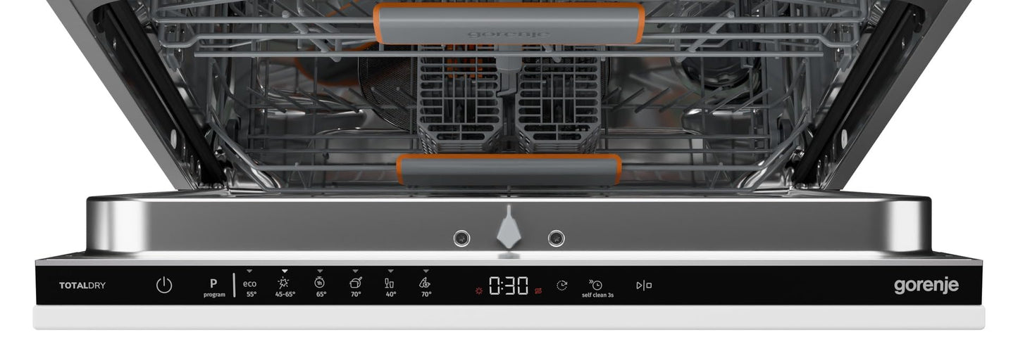 Gorenje GV642C65 Dishwasher/Built-in Unit Front Not Included / Made in EU 60 Width / 14 Place Settings / 6 Programmes / TotalDry / Total AquaStop / SpeedWash / XXL Stainless Steel / Energy Efficiency
