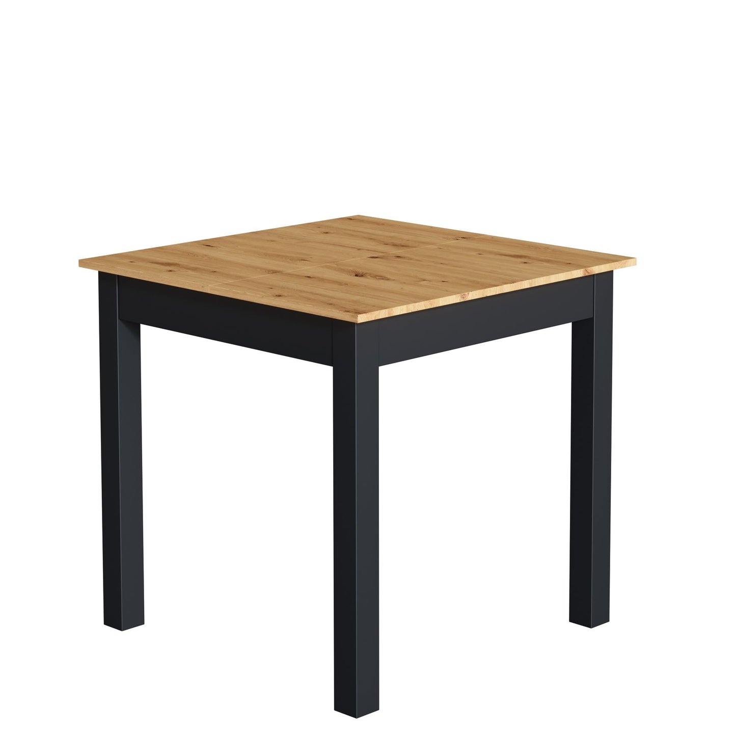 Newfurn Dining Table Wild Oak Dining Room Table Kitchen Table Dining Table II 120 x 76.5 x 70 cm (W x H x D) Extendible up to 160 cm including 40 cm Table Top Anthracite Kitchen Table Dining Table