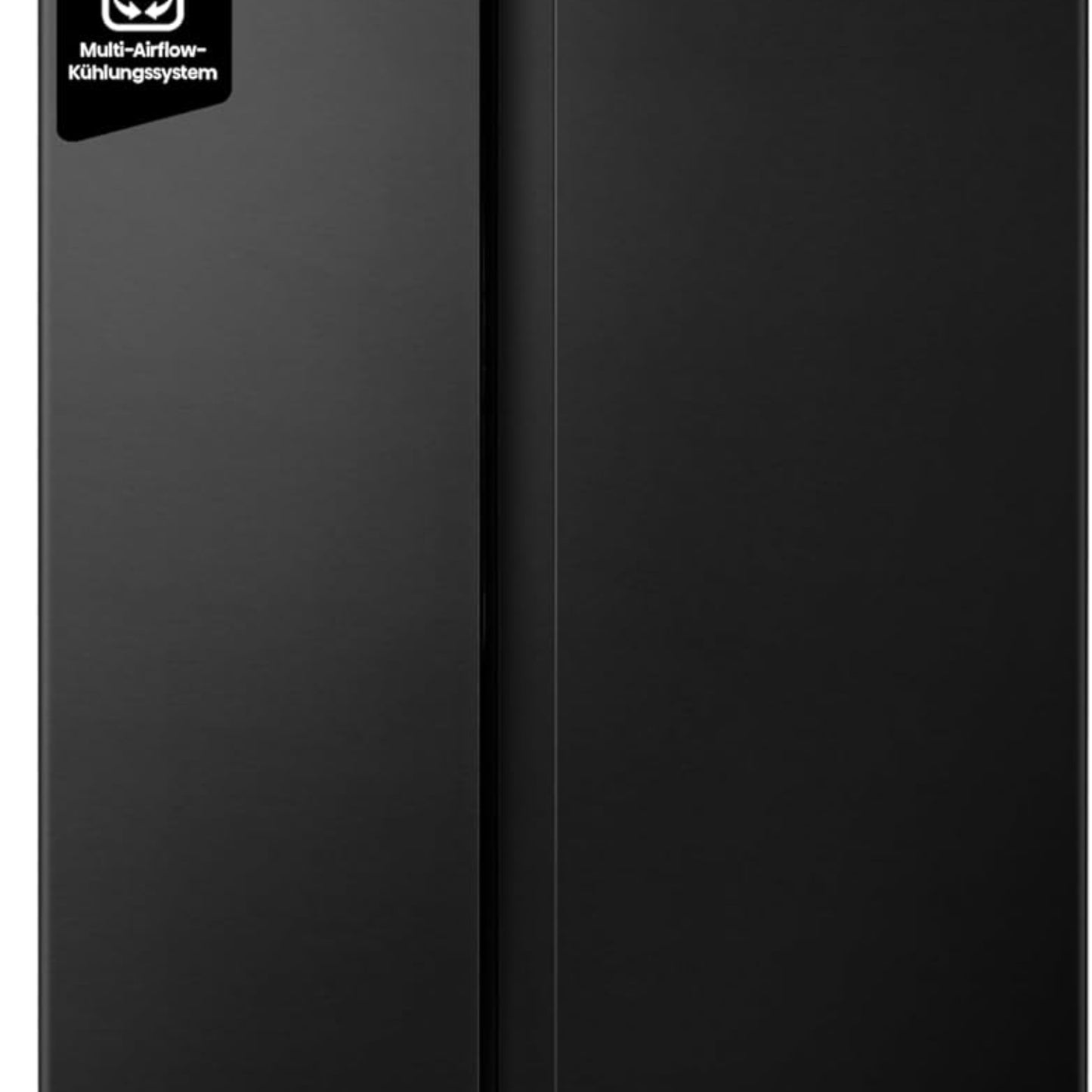 Hisense RS677N4AFC Side by Side Kühl – Gefrier - Kombination,179cm, 519 Liter Gesamtkapazität, EEK: C, LED Beleuchtung, Multi Air Flow, Inverter Kompressor, Touch Display, schwarz