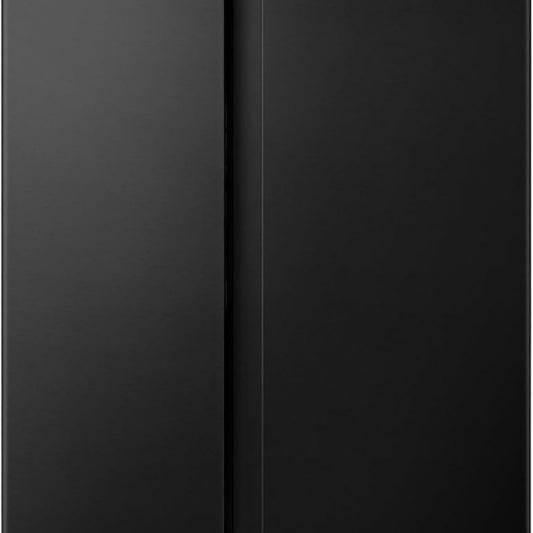 Hisense RS677N4BFD Side by Side Kühl-Gefrierkombination/ Inverter-Kompressor/ Flaschenablage/ 2 FreshZone/Gemüsefach / Kühlteil 334 l/ Gefrierteil 185 l/ 41 dB/ 247 kWh/ Jahr, Schwarz