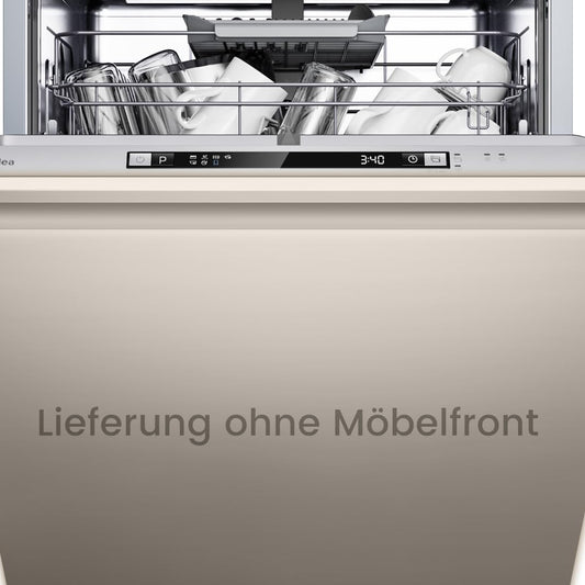 Midea SF 5.60NW14C Dishwasher 60 cm Freestanding & Undermountable, 14 MGD, Hygiene Care +, Zone Wash, 7 Programmes, Dishwasher 60 cm with WiFi, Start Delay, Automatic Door Opening, 44 dB