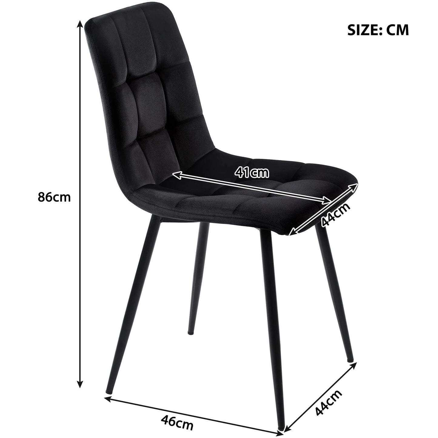 Gegtuon Esstisch mit 4 Stühlen für 4 Personen 140x80 cm, 5 teilig Tisch Rechteckig für Küche, Modern Küchentisch mit Schwarz Tischbeine, Essgruppe für Esszimmer Wohnzimmer, Leinen, Dunkelgrau