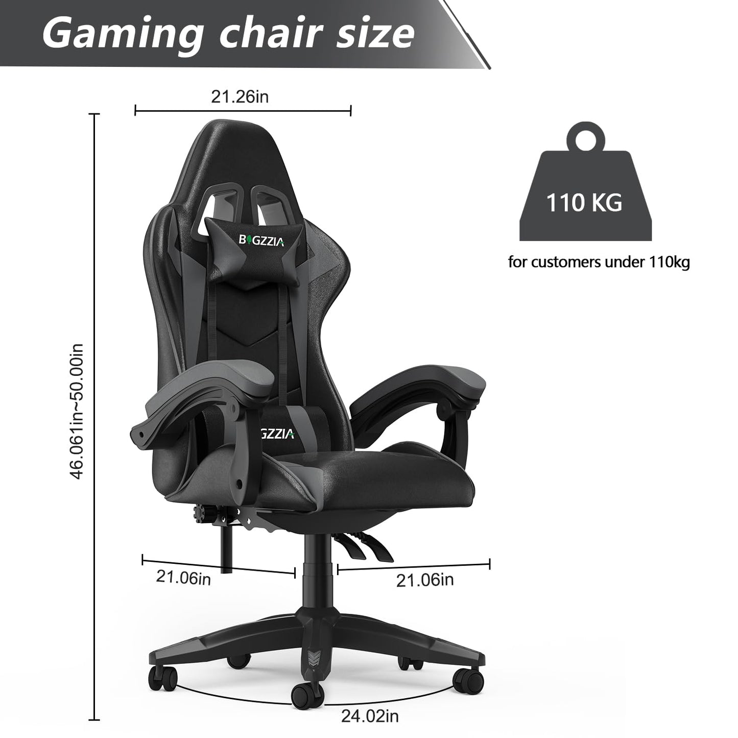 Racingreat Gaming Stuhl, Gamer Stühle, Ergonomisch Gaming Chair, Rückenlehne Einstellbar Pc-Stuhl, 360° Drehbar Gaming Sessel, Atmungsaktiver Bürostuhl für Jugendliche Jungen Mädchen Erwachsene Rosa
