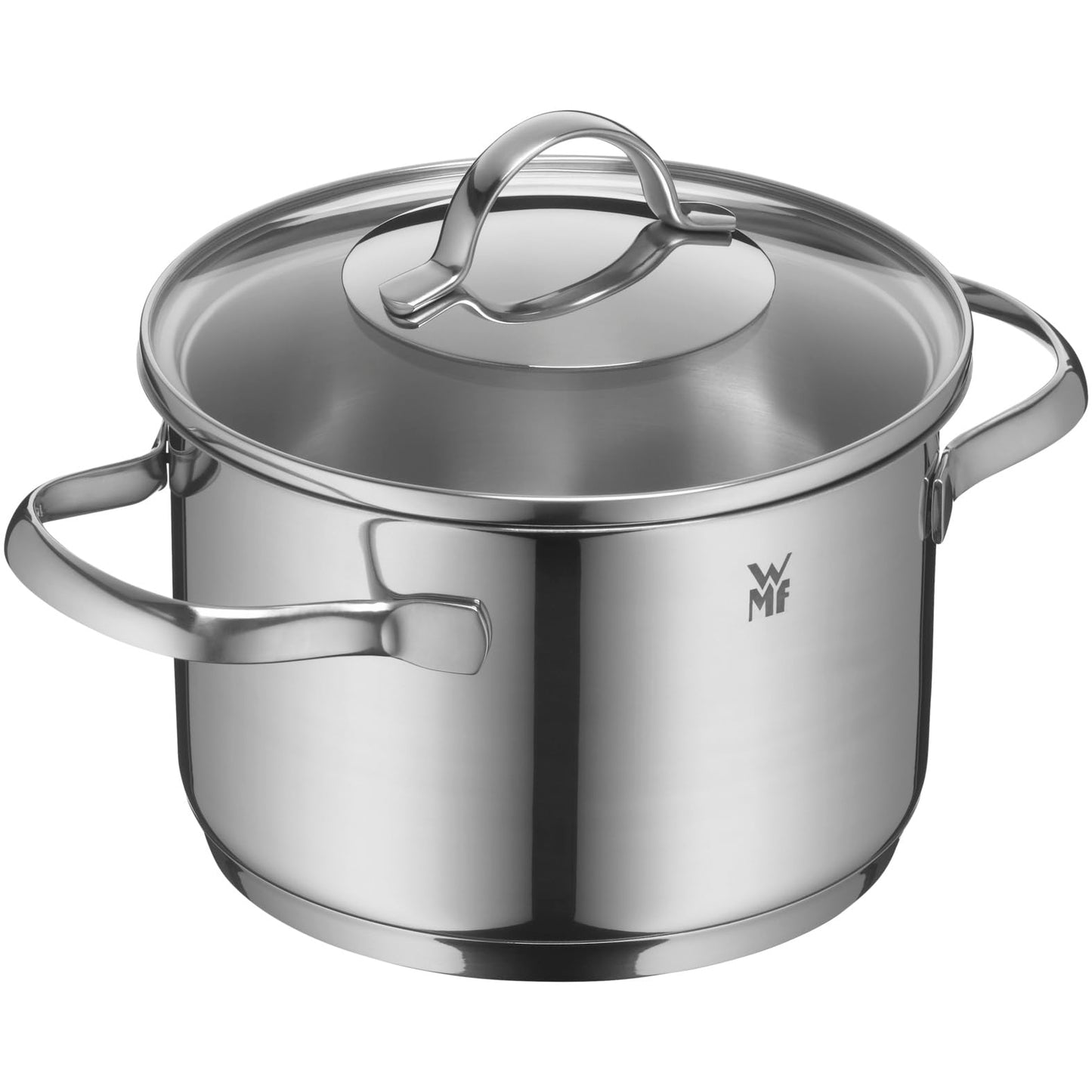 WMF Provence Plus Topfset Induktion 5-teilig, Kochtopf Set unbeschichtet mit Glasdeckel, für alle Herdarten geeignet, Induktions Töpfe Set, ohne Skalierung, Cromargan Edelstahl poliert