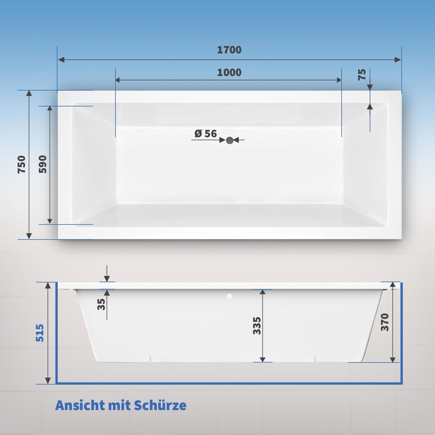 AQUADE Whirlpool Badewanne - Eckbadewanne 140x140 cm - Unikales Whirlpool-Erlebnis nach Ihren Wünschen - Wählen Sie Ihre perfekte Wanne oder Whіrlpоol -Ihre individuelle Wahl für Wellness zu Hause
