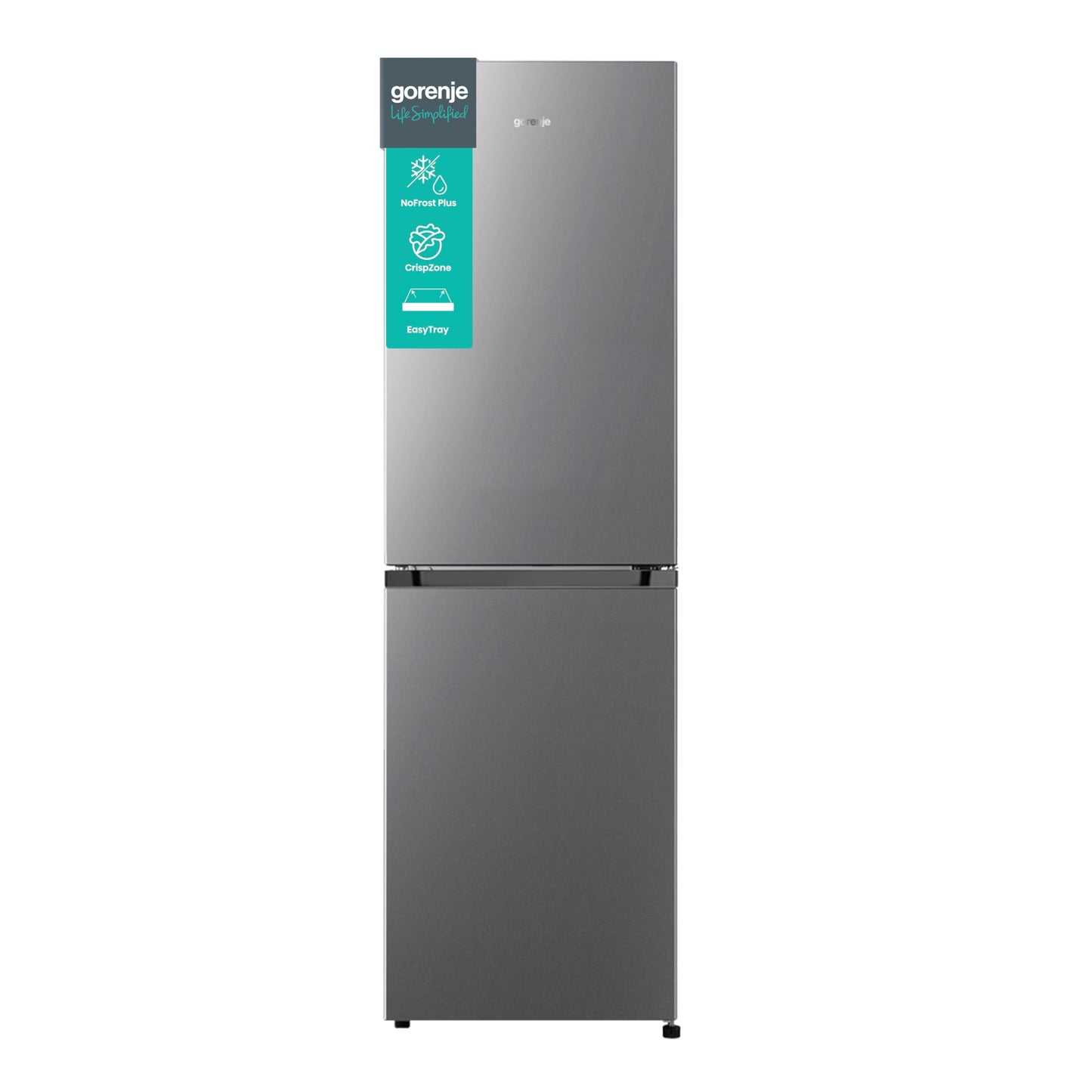 Gorenje N 619EAW4 Fridge-Freezer Combination, LED Display, 186 cm, 300 L, NoFrostPlus, Vegetable Compartment with Moisture Control, FastFreeze, White