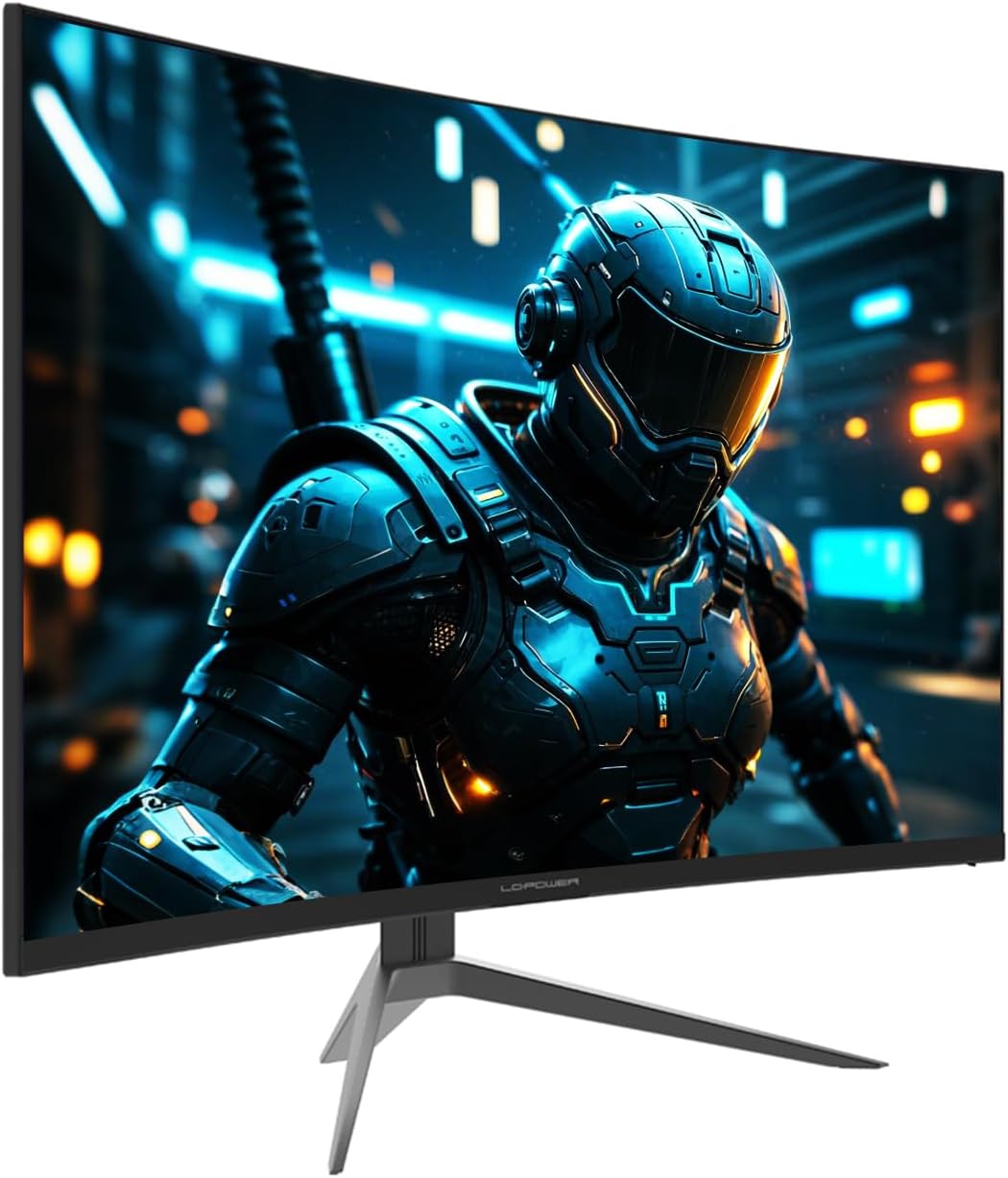 LC-POWER FHD Curved Monitor 32 Zoll, 165 Hz, 1920x1080, 1ms, 1500R und Freesync mit G-Sync-Kompatibilit, HDMI & DP, VESA, LC-M32-FHD-165-C-A