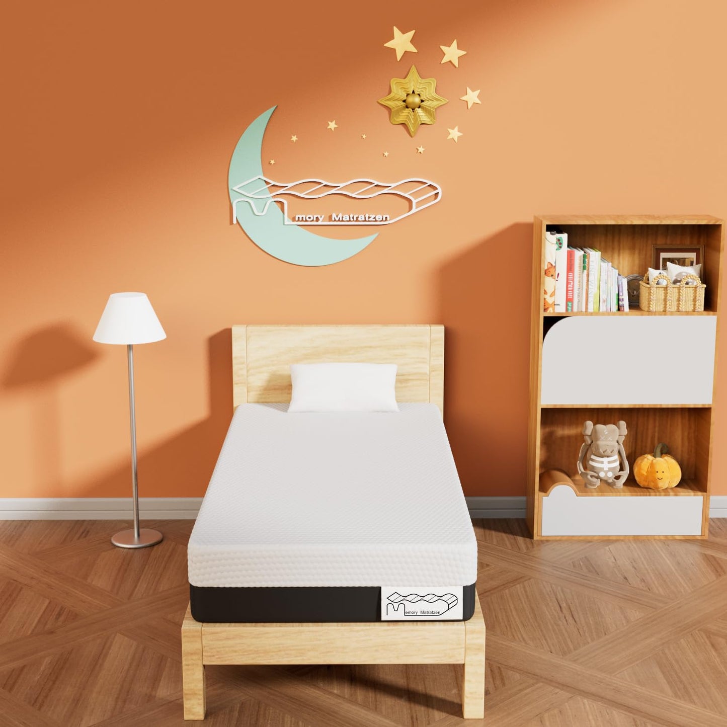 Memory Matratzen Mattress 180 x 200 cm, Double Bed Mattress 20 cm High, Cold Foam Mattress, Gel Memory Foam Mattress, Hardness Levels H2 and H3, 7 Zones for Comfort and Durability (180 x 200 x 20 cm)