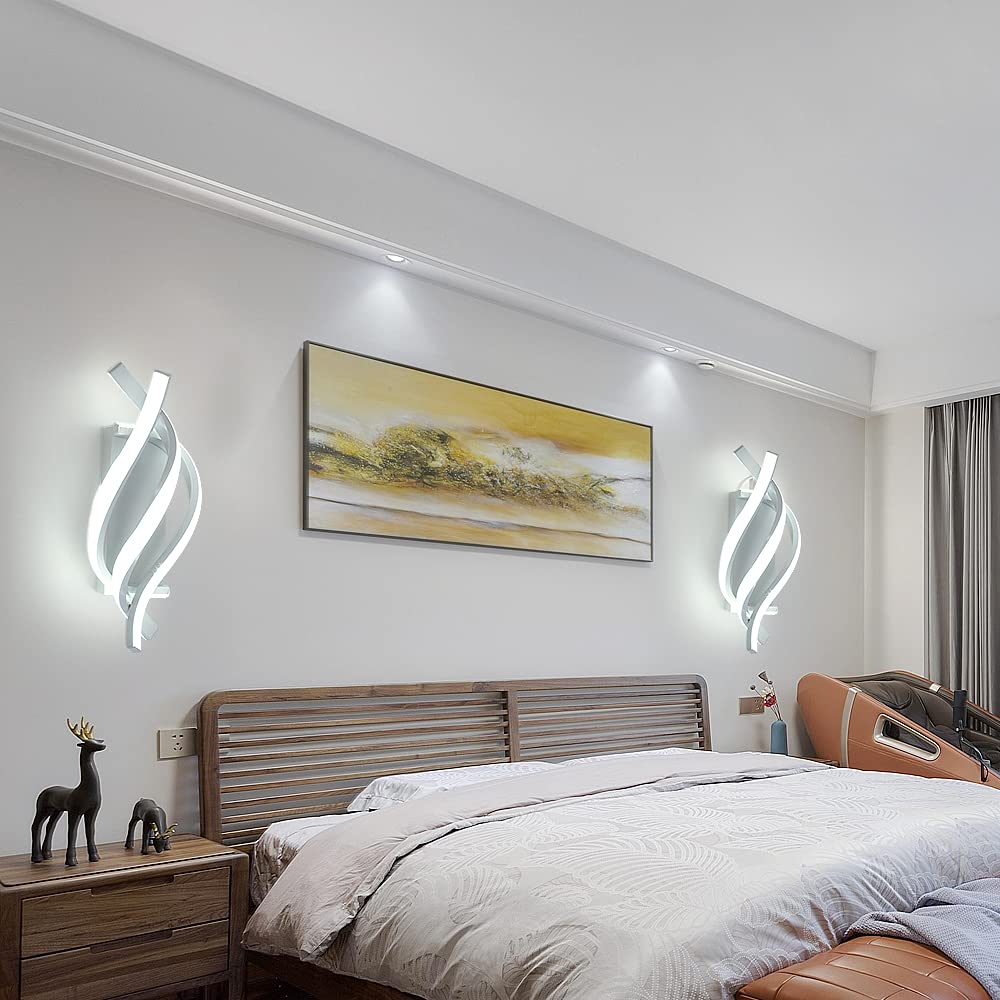 Comely Aluminium LED Wall Light Indoor Gold 22 W 2500 LM Modern Wall Light LED Wall Lighting Neutral Light 4500 K for Living Room Bedroom Hallway