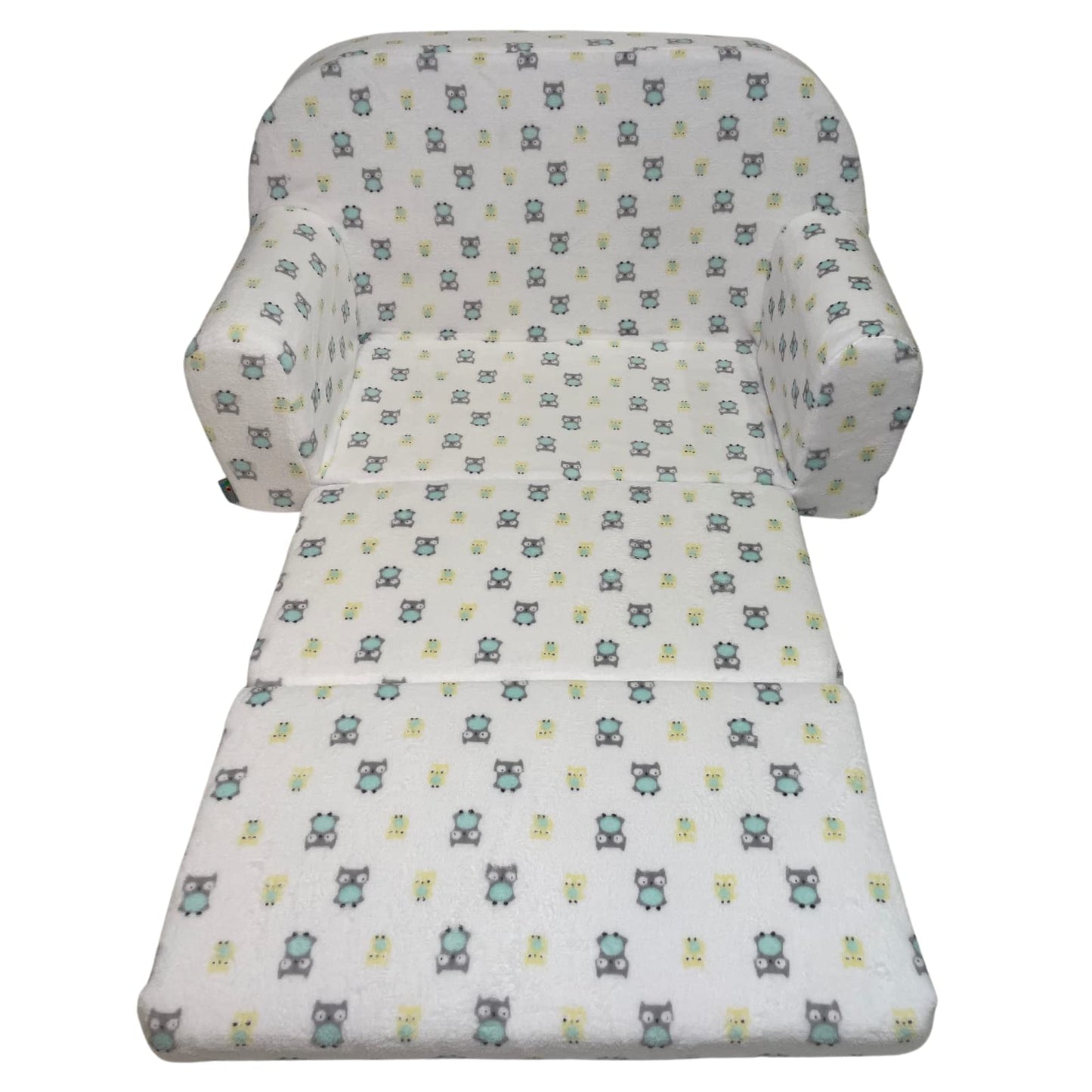 FORTISLINE Children's Sofa Mini Foldable 40 x 78 x 45 cm - Children's Sofa for Children 2-in-1 - Children's Couch Foldable - Foam Sofa Bed - Removable Cover - Many Designs