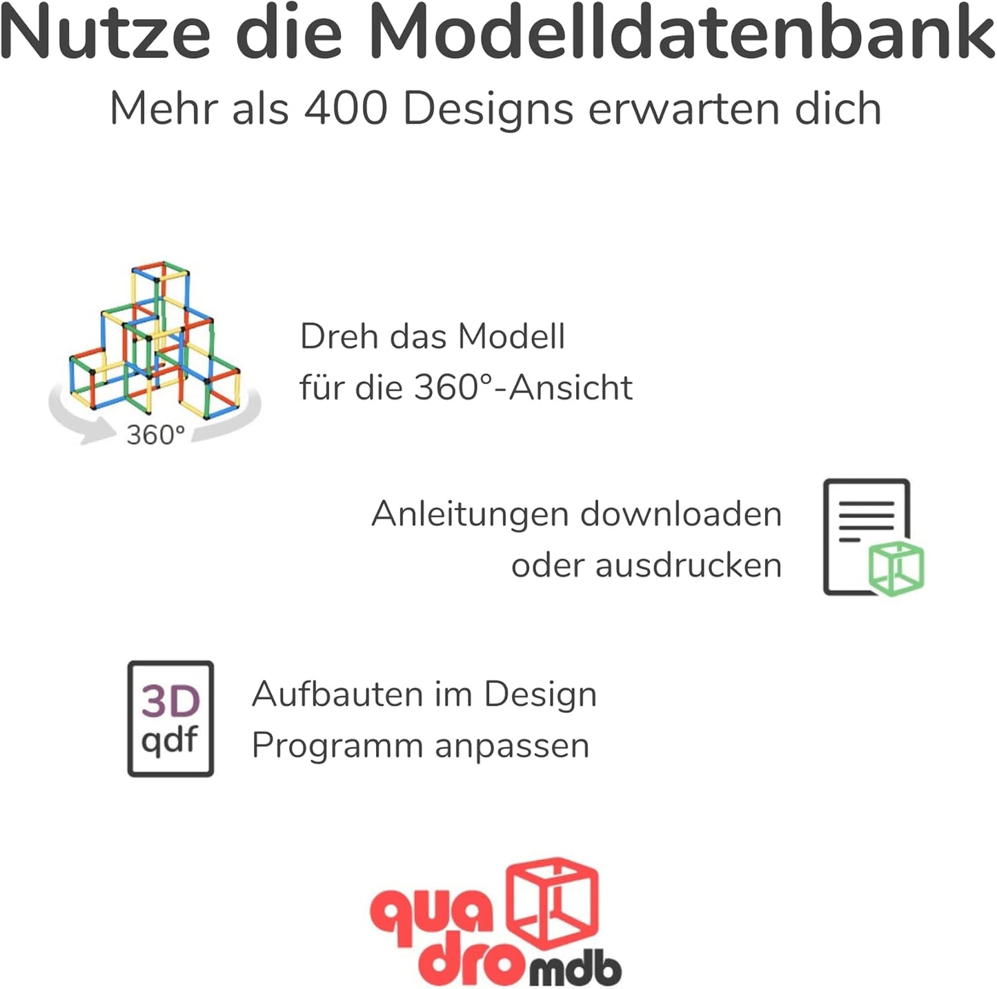 Quadro Universal Baukasten – Modularer Kletterbaukasten für Kinder, 22 Modelle, Ab 6 Monaten, Indoor & Outdoor, Mit Stoffelementen, TÜV-Zertifiziert Classic