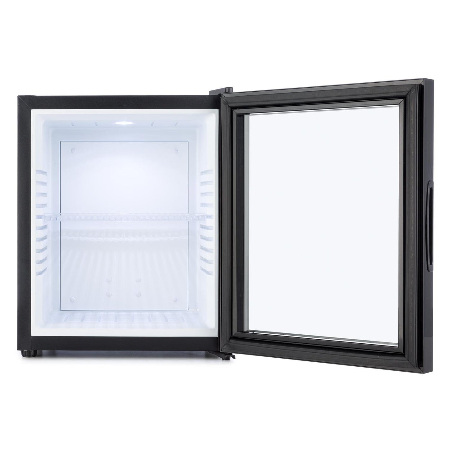 Klarstein Kühlschrank, Mini Kühlschrank mit Glastüre, Mini-Kühlschrank für Getränke, Snacks & Kosmetik, Kühlschrank Klein & Leise, Verstellbare Ablagen, Kleiner Skincare Kühlschrank 12-18°C, 23L