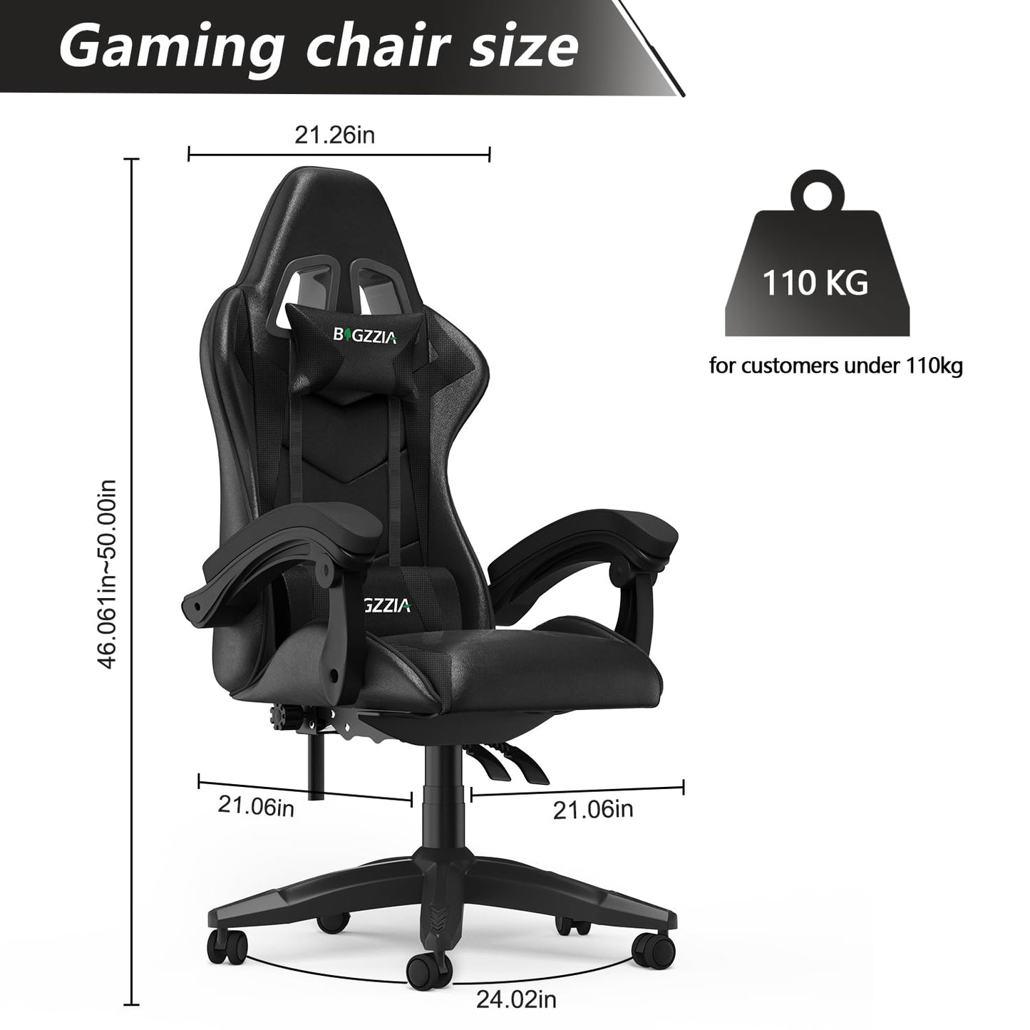 Racingreat Gaming Stuhl, Gamer Stühle, Ergonomisch Gaming Chair, Rückenlehne Einstellbar Pc-Stuhl, 360° Drehbar Gaming Sessel, Atmungsaktiver Bürostuhl für Jugendliche Jungen Mädchen Erwachsene Rosa