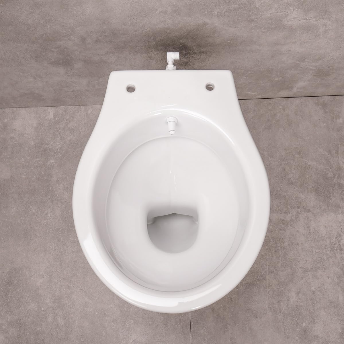 Belvit Dusch WC mit Bidet Funktion – Standtoilette mit Taharet, Hygienedusche, Spülkasten und Softclose WC-Deckel, waagerechter Abgang, Komplettset
