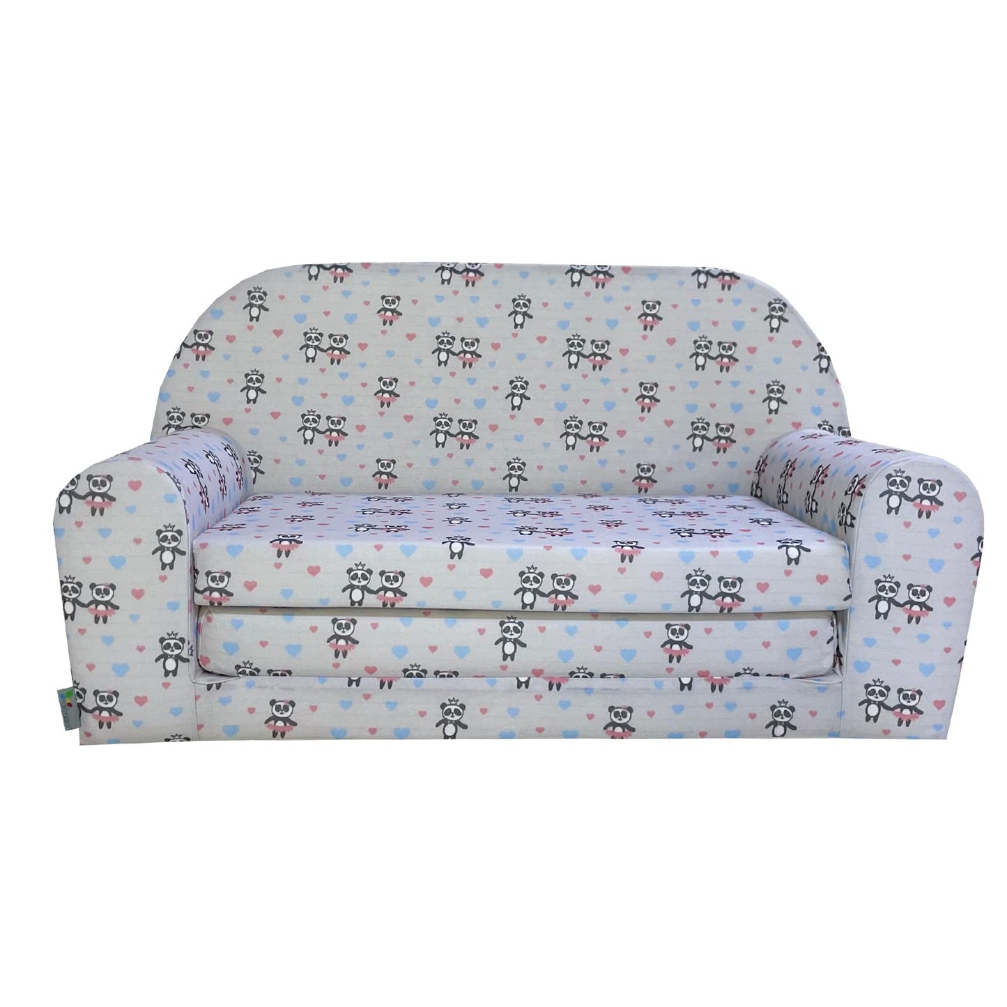 FORTISLINE Children's Sofa Mini Foldable 40 x 78 x 45 cm - Children's Sofa for Children 2-in-1 - Children's Couch Foldable - Foam Sofa Bed - Removable Cover - Many Designs