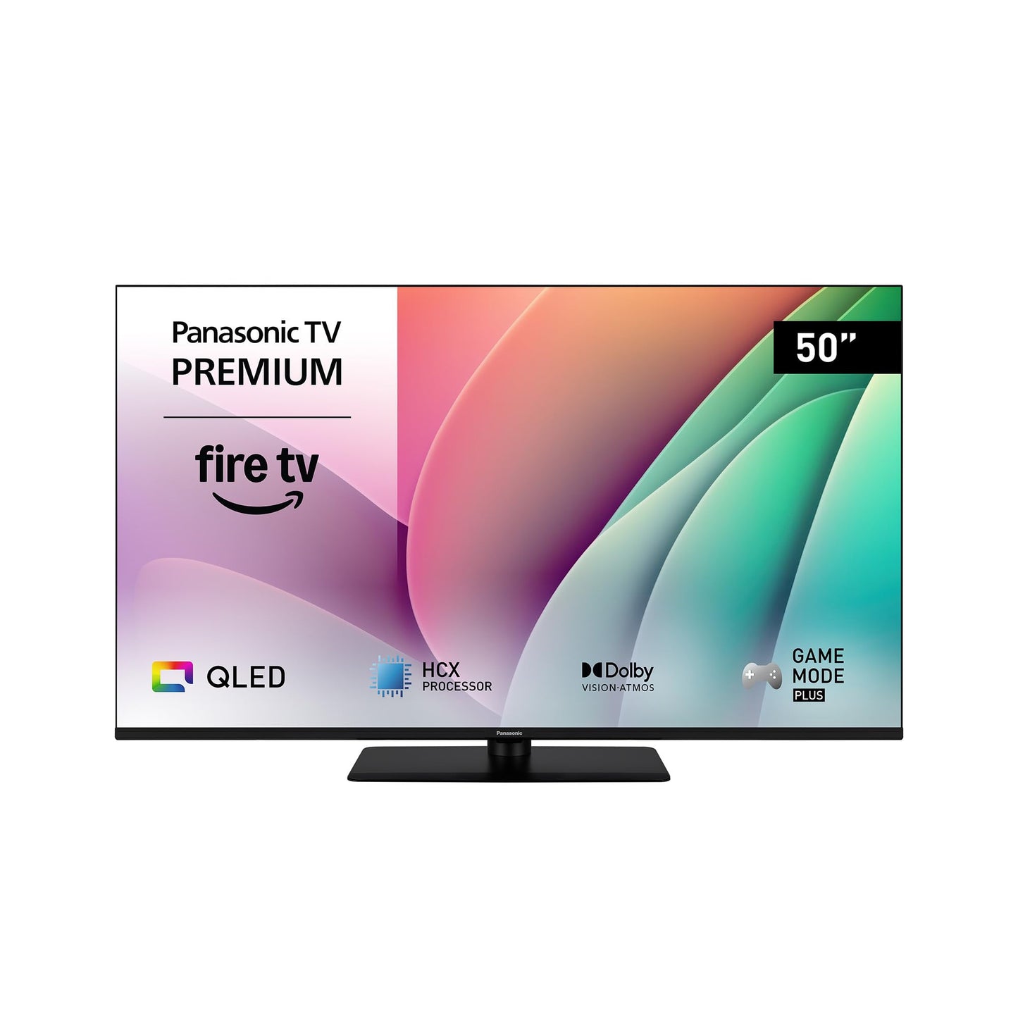 Panasonic Premium TV-50W80AEZ, W80 Series 50 Inches, 4K Ultra HD QLED Smart TV, 2024, Fire TV, Dolby Vision & Atmos, Game Mode Plus, Alexa Voice Control, Airplay, Black