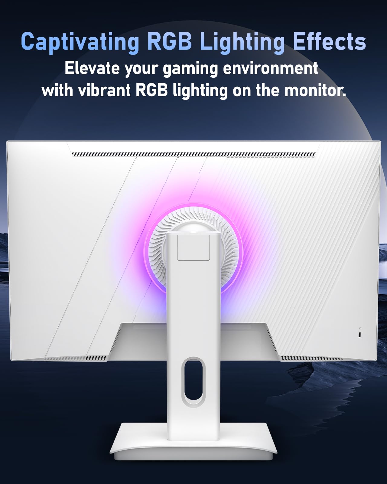 FYHXele Gaming Monitor 24 Inch 180Hz 1080P IPS 1ms MPRT PC Monitor Built-in Speaker Support 144hz/165hz/180hz Freesync Premium Display Eye Care DisplayPort1.4 HDMI2.1 VESA