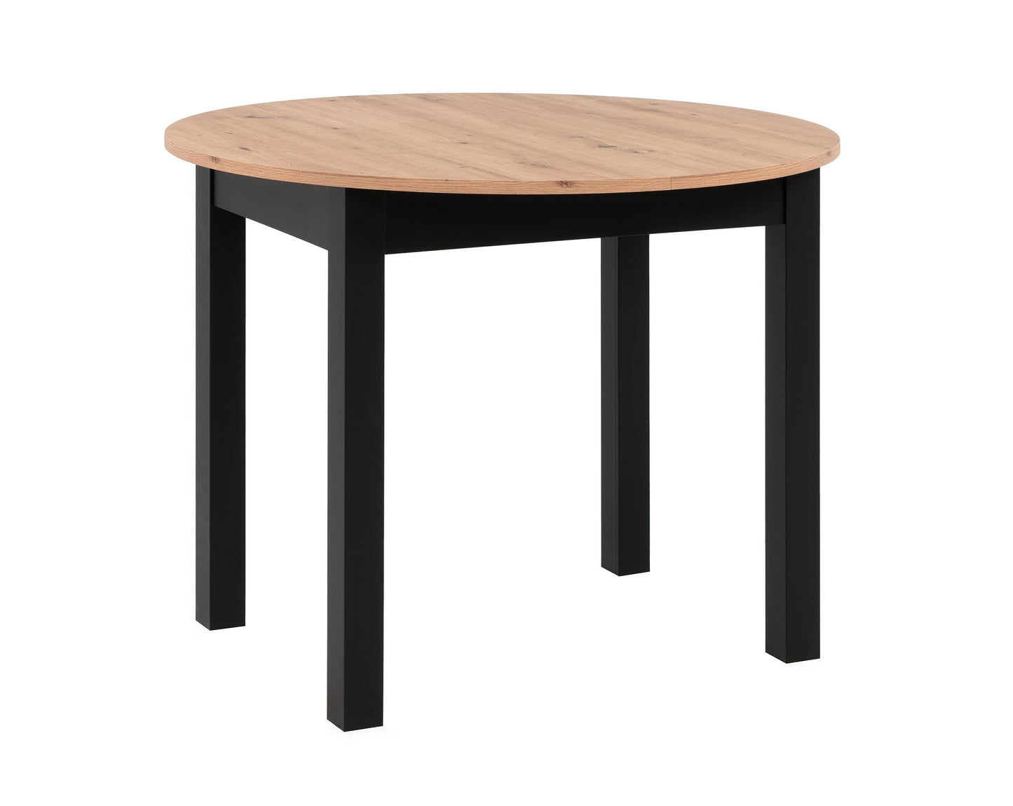 Newfurn Dining Table Wild Oak Dining Room Table Kitchen Table Dining Table II 120 x 76.5 x 70 cm (W x H x D) Extendible up to 160 cm including 40 cm Table Top Anthracite Kitchen Table Dining Table