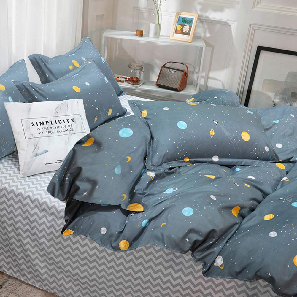 AShanlan Girls' Pink Hearts Children's Bed Linen 135 x 200 cm Pillowcase 80 x 80 cm Grey Pink Reversible Children's Bedding Set 100% Microfibre Duvet Cover with Zip