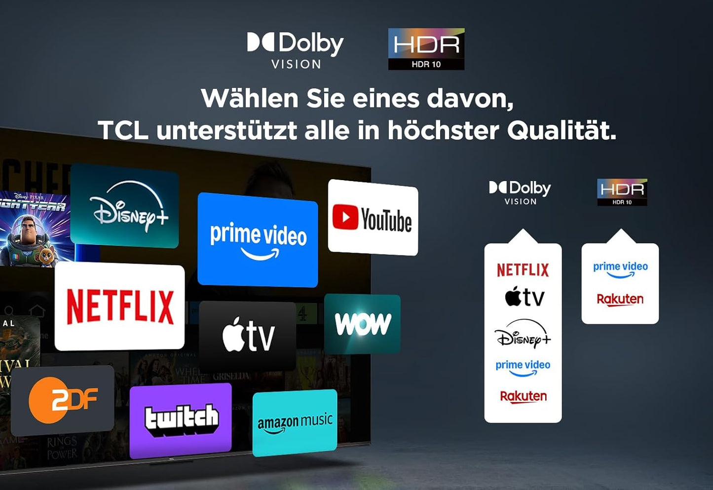 TCL 50PF650 50-Zoll 4K Ultra HD, HDR TV, Smart LED Fire TV (Dolby Vision, Dolby Atmos, DTS, HDR 10, Alexa integriert, Airplay2, Miracast)