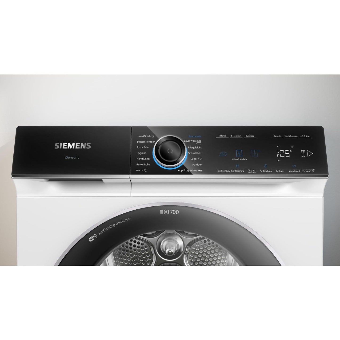 Siemens WQ35G2D00 iQ500 Wärmepumpentrockner für 8 kg Wäsche, 176 kWh pro Jahr, speedPack, autoDry, Outdoor-Programm