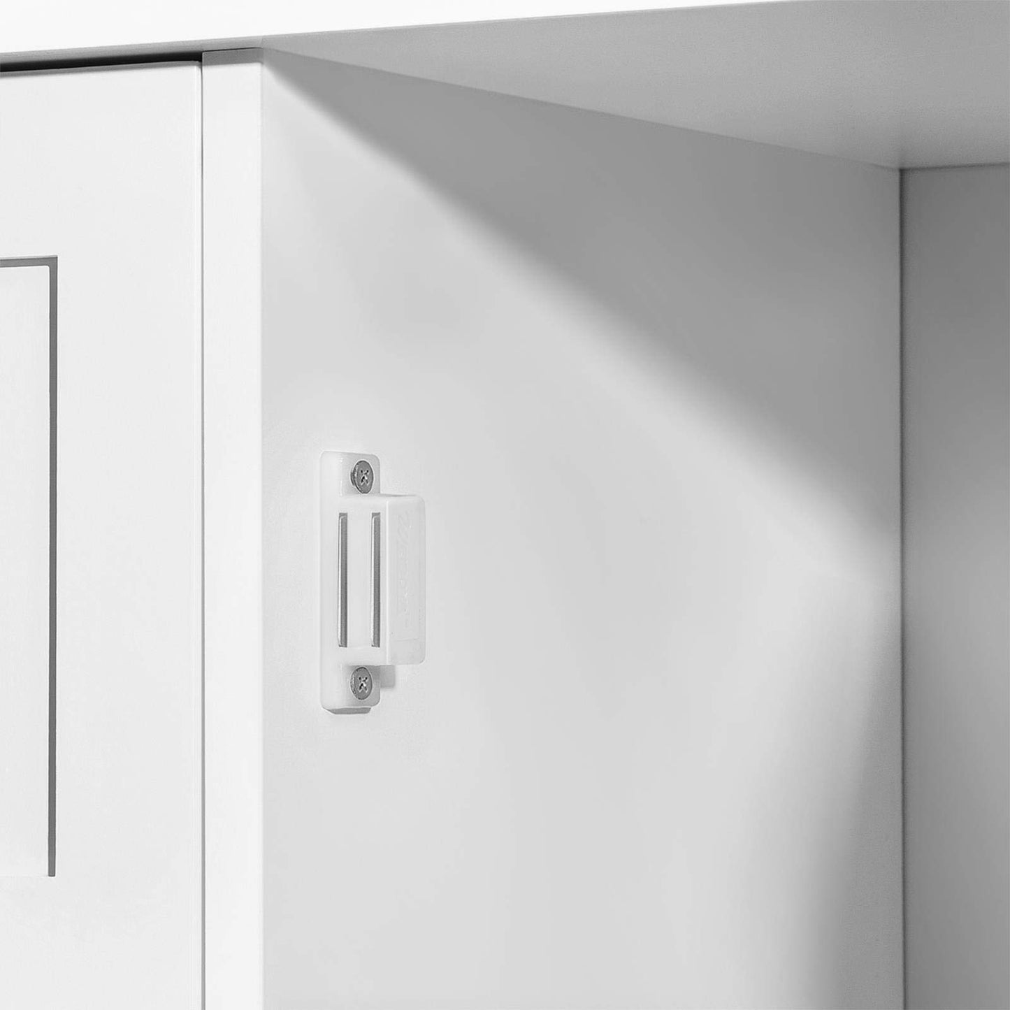 Yaheetech Bathroom Cabinet Floor Cabinet with 4 Drawers and 2 Doors Bathroom Cabinet Floor Cabinet with Height-Adjustable Shelf for Bathroom Living Room Hallway Kitchen White