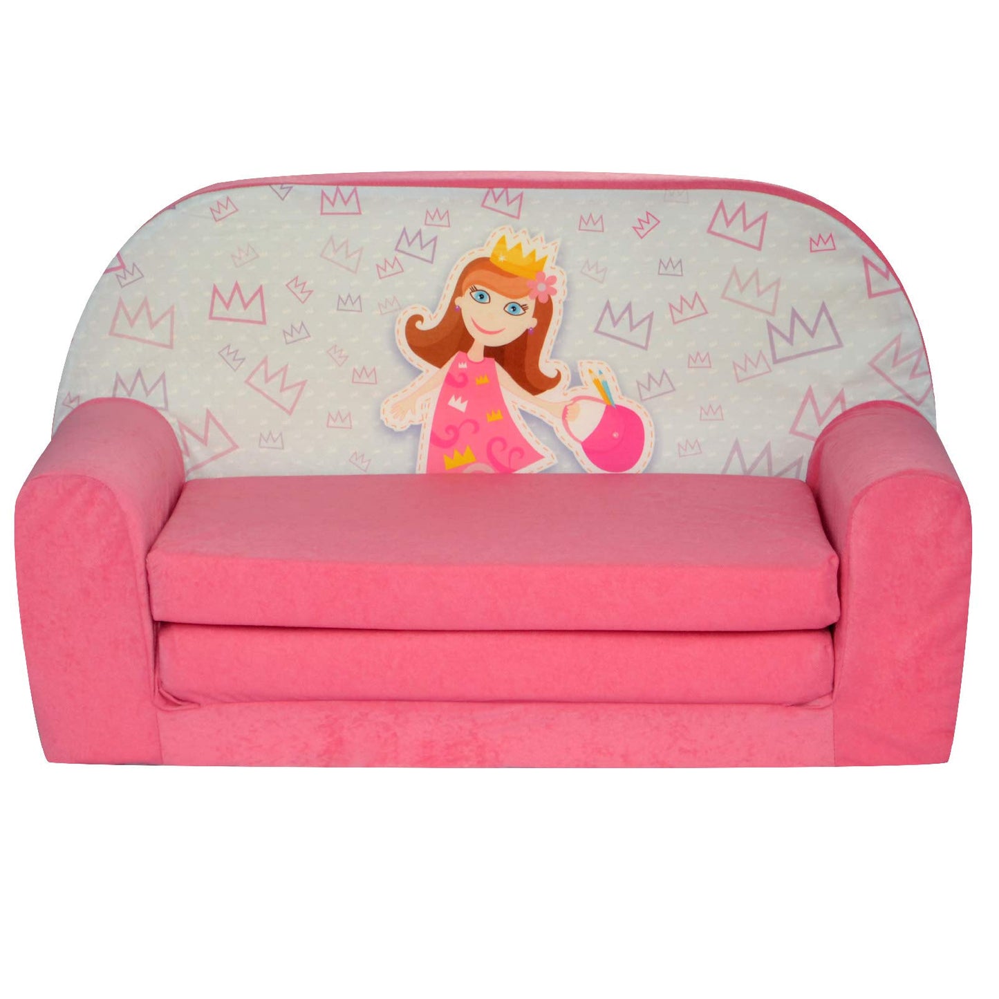 FORTISLINE Children's Sofa Mini Foldable 40 x 78 x 45 cm - Children's Sofa for Children 2-in-1 - Children's Couch Foldable - Foam Sofa Bed - Removable Cover - Many Designs