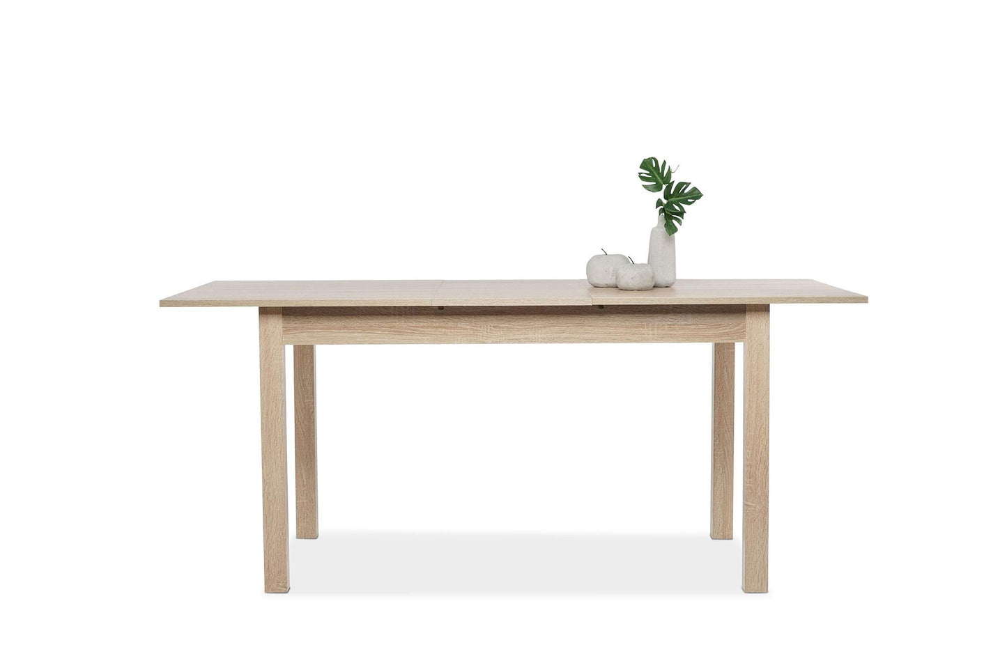 Newfurn Dining Table Wild Oak Dining Room Table Kitchen Table Dining Table II 120 x 76.5 x 70 cm (W x H x D) Extendible up to 160 cm including 40 cm Table Top Anthracite Kitchen Table Dining Table