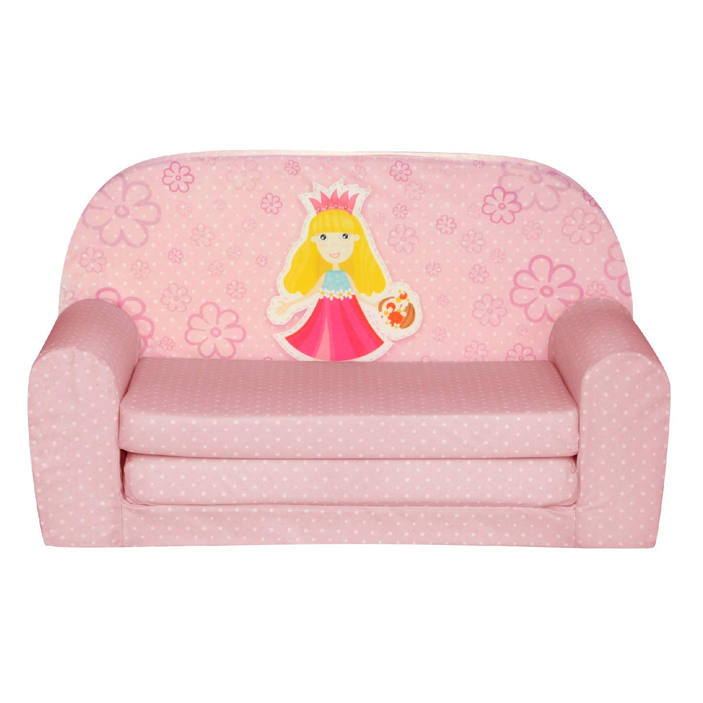 FORTISLINE Children's Sofa Mini Foldable 40 x 78 x 45 cm - Children's Sofa for Children 2-in-1 - Children's Couch Foldable - Foam Sofa Bed - Removable Cover - Many Designs