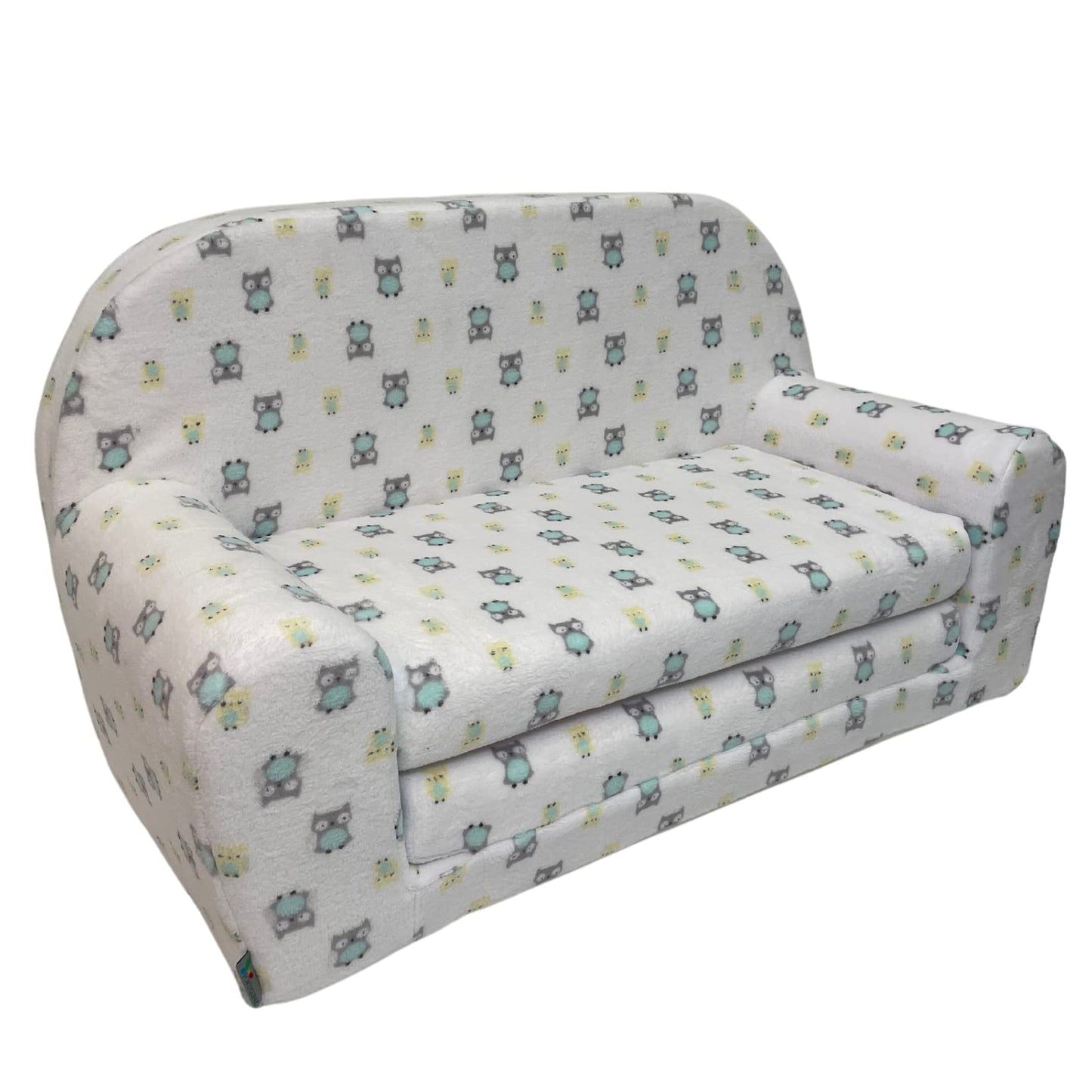 FORTISLINE Children's Sofa Mini Foldable 40 x 78 x 45 cm - Children's Sofa for Children 2-in-1 - Children's Couch Foldable - Foam Sofa Bed - Removable Cover - Many Designs