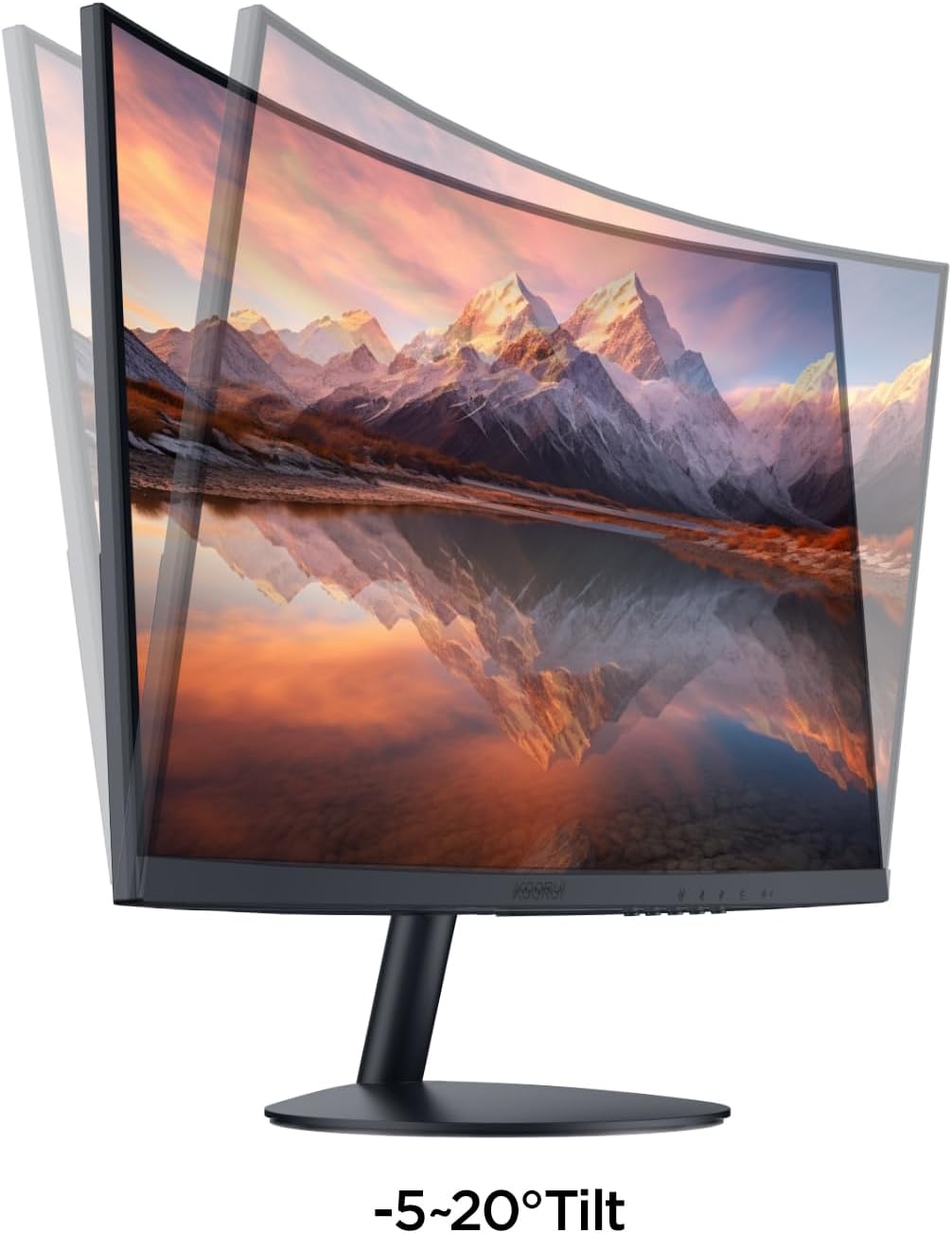 KOORUI Gaming Monitor 27 Zoll, Full HD Rahmenlos Bildschirm 165Hz Adaptive Sync (1ms, VA-Panel, Eye-Care, 1920 x 1080, 2xHDMI 2.0, & DisplayPort 1.4, VESA 75x75mm, DCI-P3 90%)