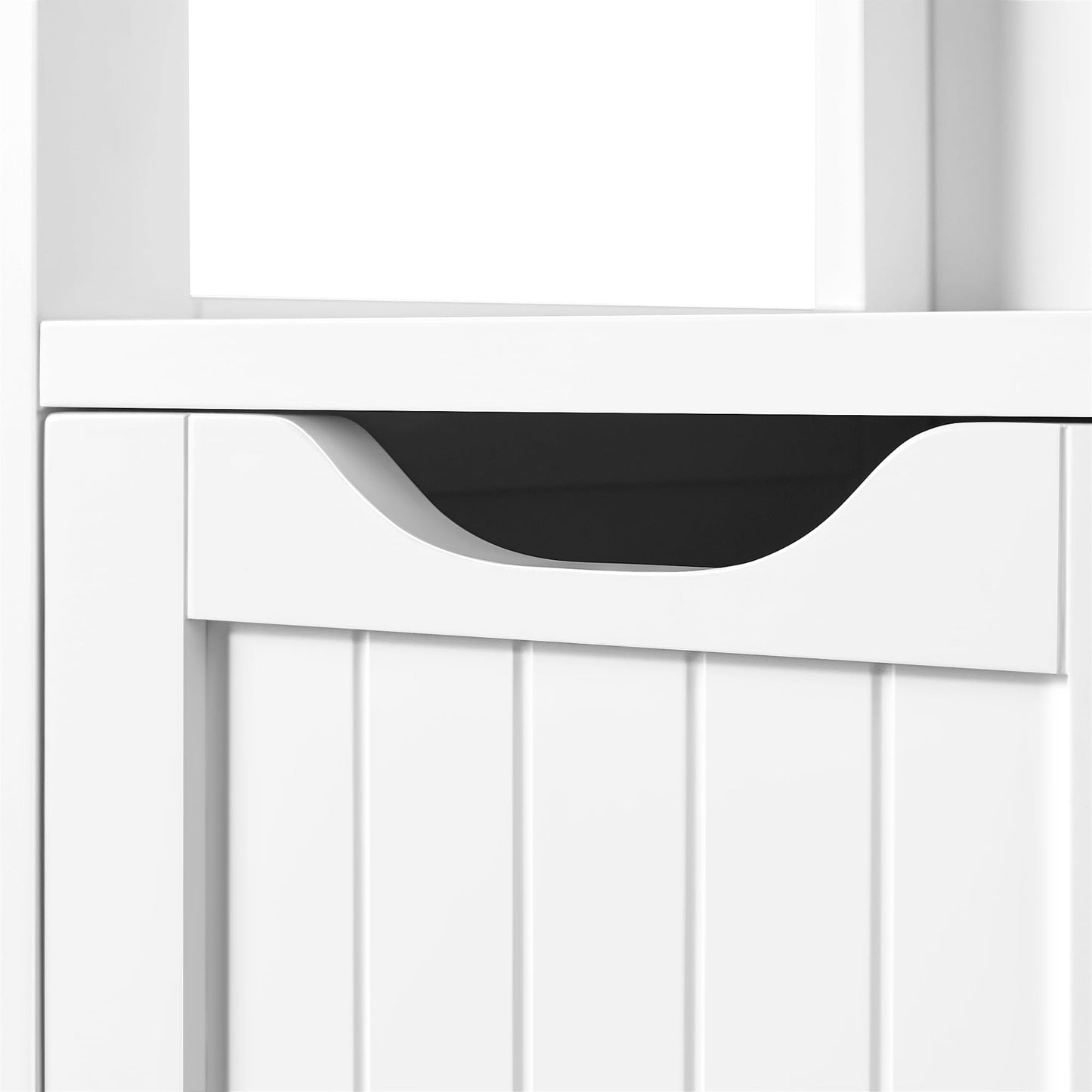 Yaheetech Unterschrank Badezimmerschrank Badkommode Badschrank mit 1 Schublade & 2 Türen & 3 Regalen Baderegal Bodenschrank mit verstellbare Einlegeböden, viel Stauraum, Dunkelgrau