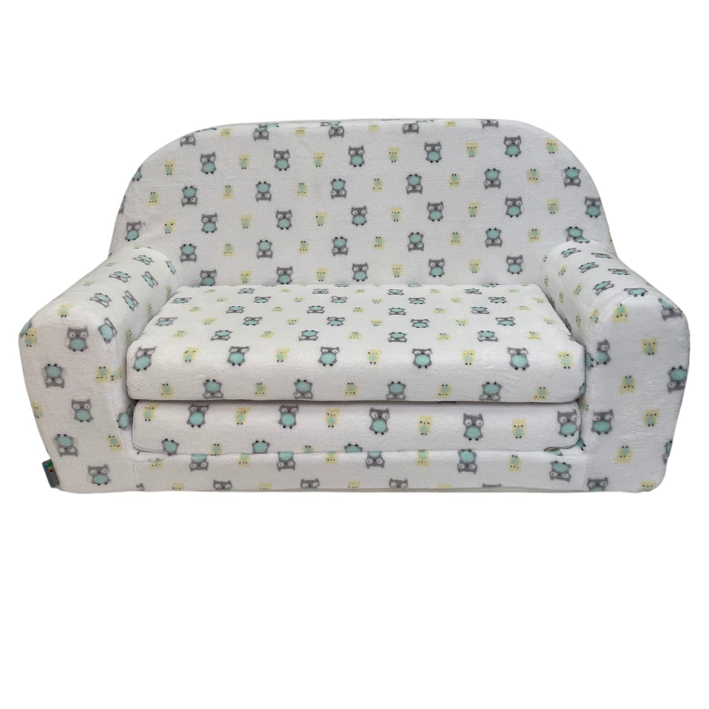 FORTISLINE Children's Sofa Mini Foldable 40 x 78 x 45 cm - Children's Sofa for Children 2-in-1 - Children's Couch Foldable - Foam Sofa Bed - Removable Cover - Many Designs