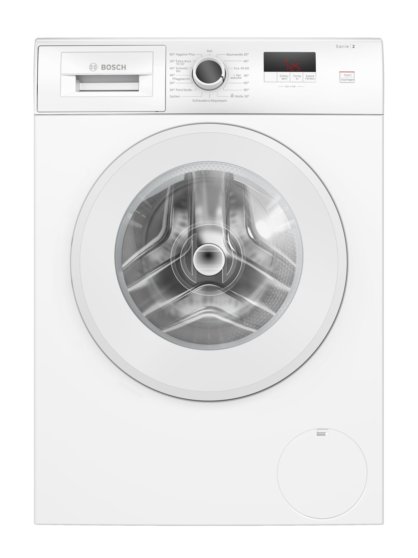 Bosch WAN282K3 Series 4 Front Load Washing Machine, 8 kg, 1400 rpm, SpeedPerfect, Maximum Energy and Water Savings, Refill Function, Extra Hygienic, AquaStop, IronAssist