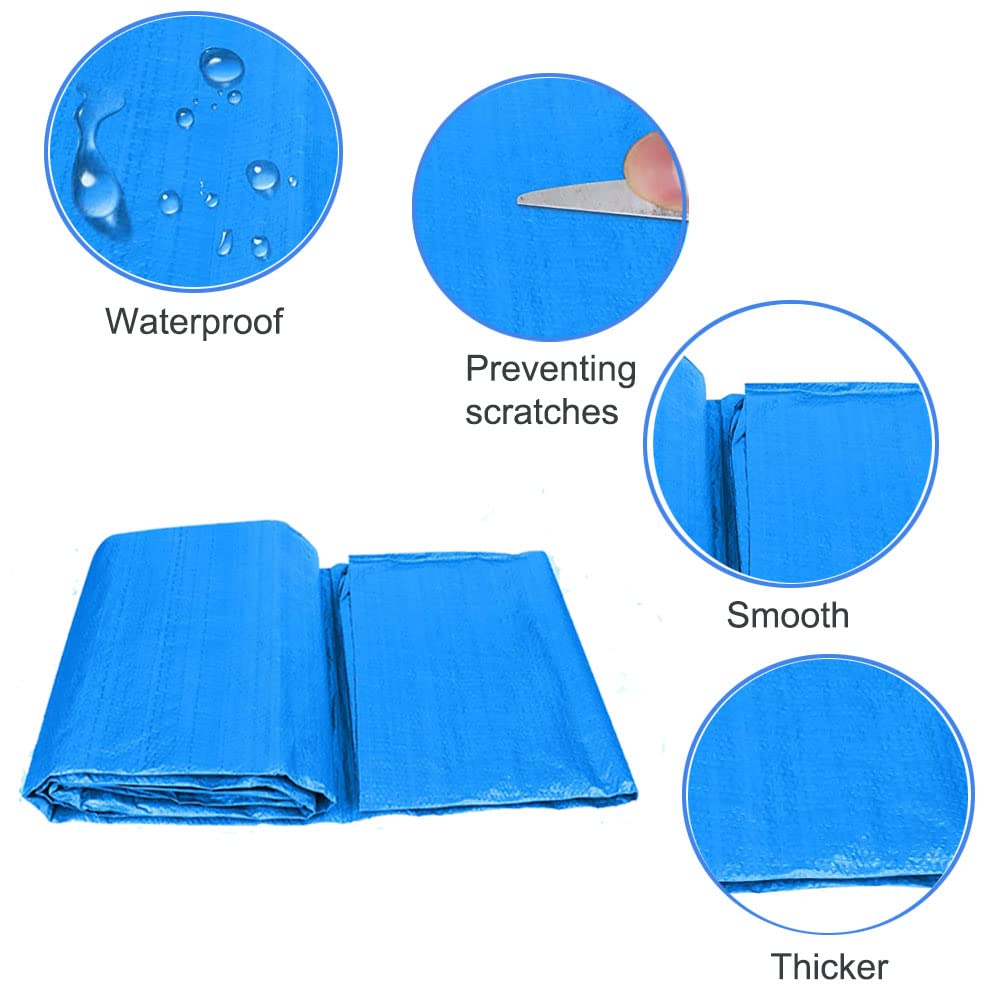 Pool Bodenplane, Pool Ground Tuch, Faltbarer Schwimmbadbodenschutz, wasserdichte rechteckige Poolmatte für Rahmen Pool und aufblasbaren Pool (200 * 300cm)
