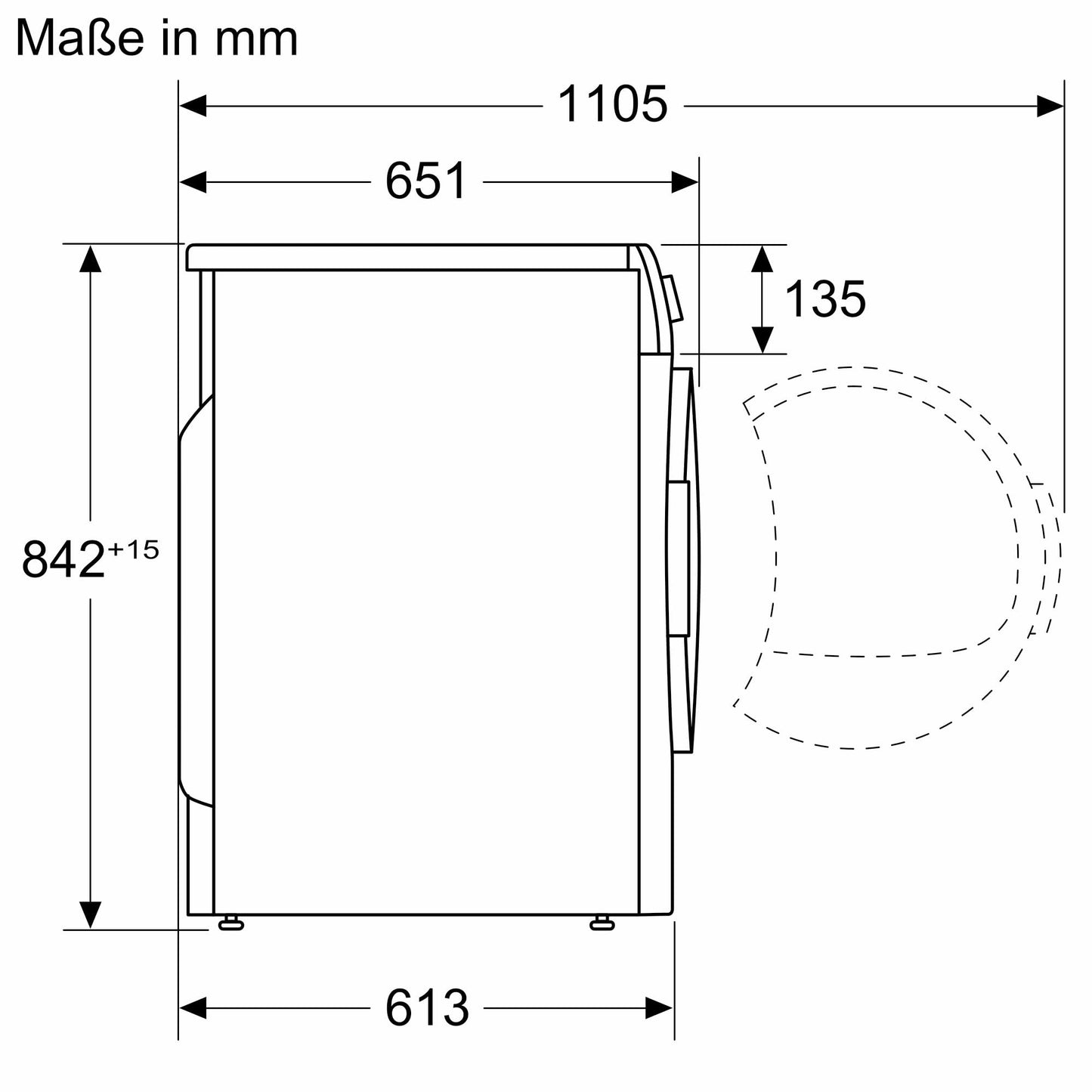 Siemens WQ35B2B30 Wäschetrockner iQ700, Wärmepumpentrockner mit 8kg Fassungsvermögen, directTouch LED-Display, autoDry, Outdoor-Programm, Home-Connect, Weiß, 60cm