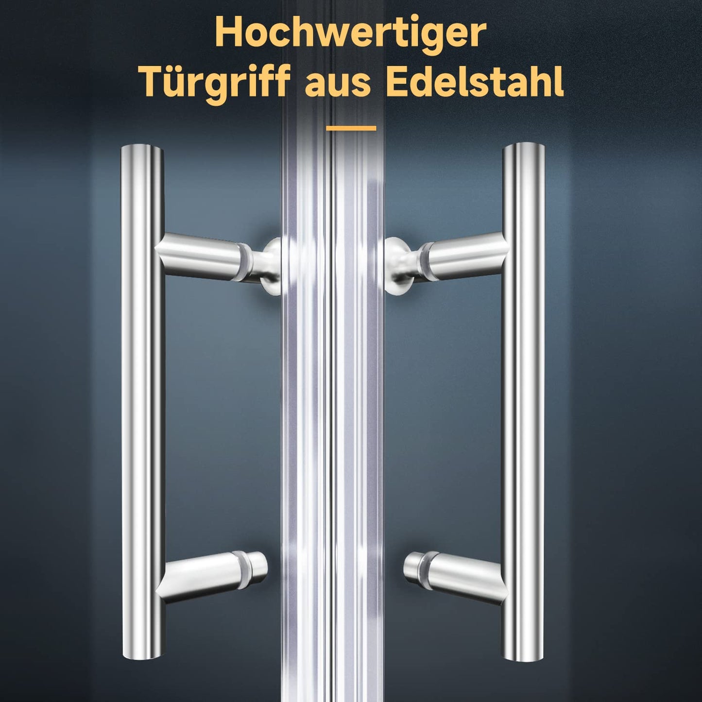 SONNI Shower Cubicle 80 x 80 x 185 cm, Corner Entry, Shower Enclosure, Double Sliding Door, Real Glass