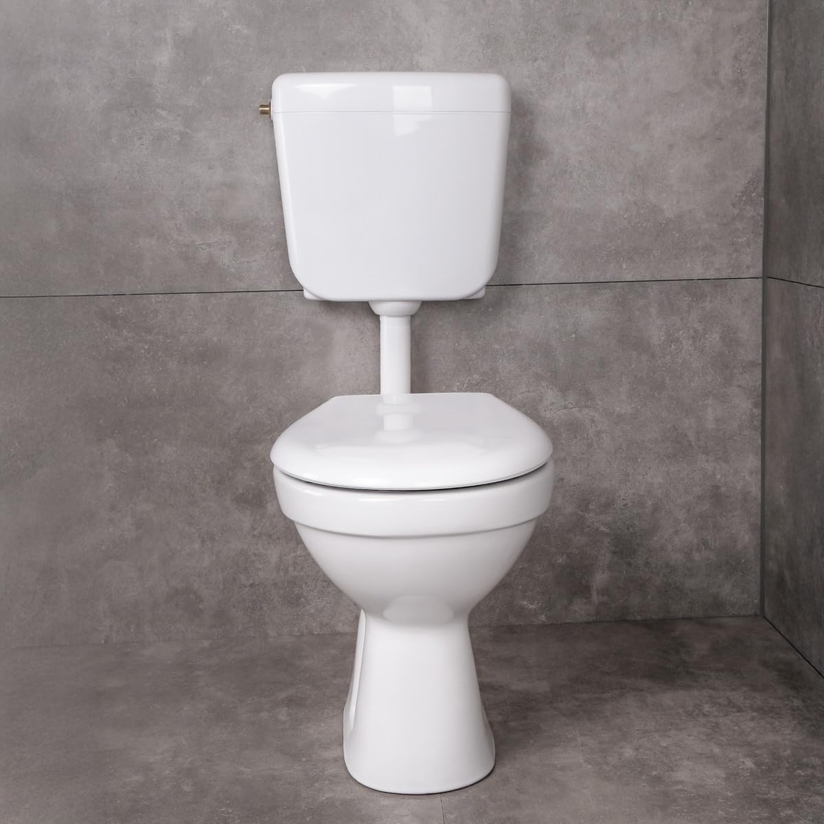 Belvit Dusch WC mit Bidet Funktion – Standtoilette mit Taharet, Hygienedusche, Spülkasten und Softclose WC-Deckel, waagerechter Abgang, Komplettset