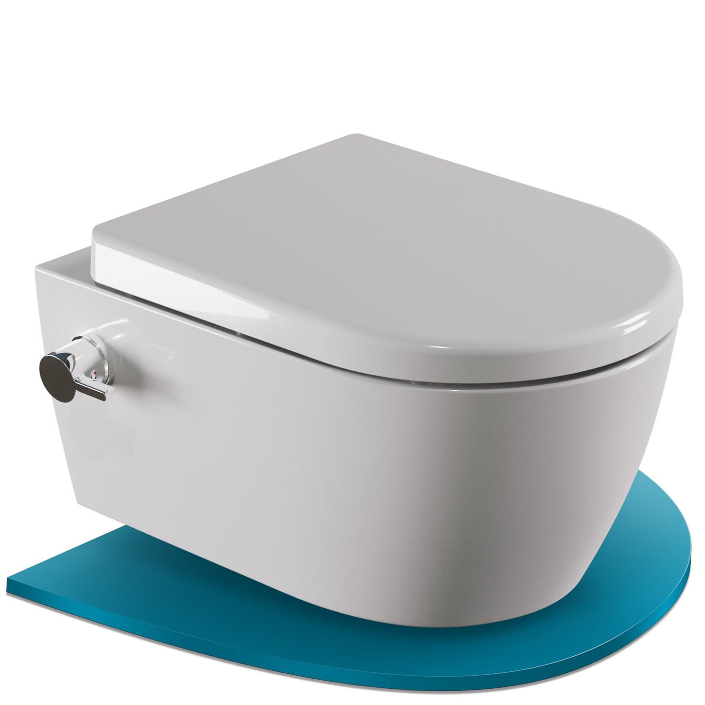 SSWW Taharet Toilet Includes Fitting and Removable Soft-Close Seat, Shower Toilet, Hanging Toilet, Toilet with Bidet Function, Hygienic, Shattaf, Different Versions