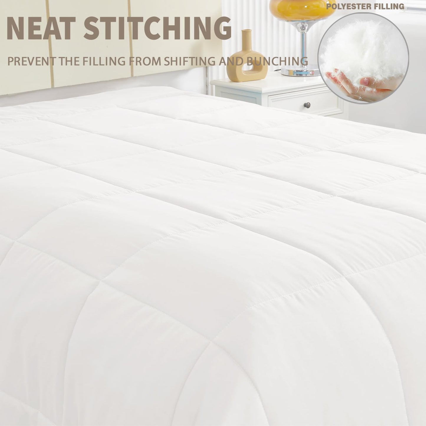 Exclusivo Mezcla 4-Season Duvet 155 x 220 cm, Warm and Light Sleeping Blanket without Cover, Turquoise/Aqua