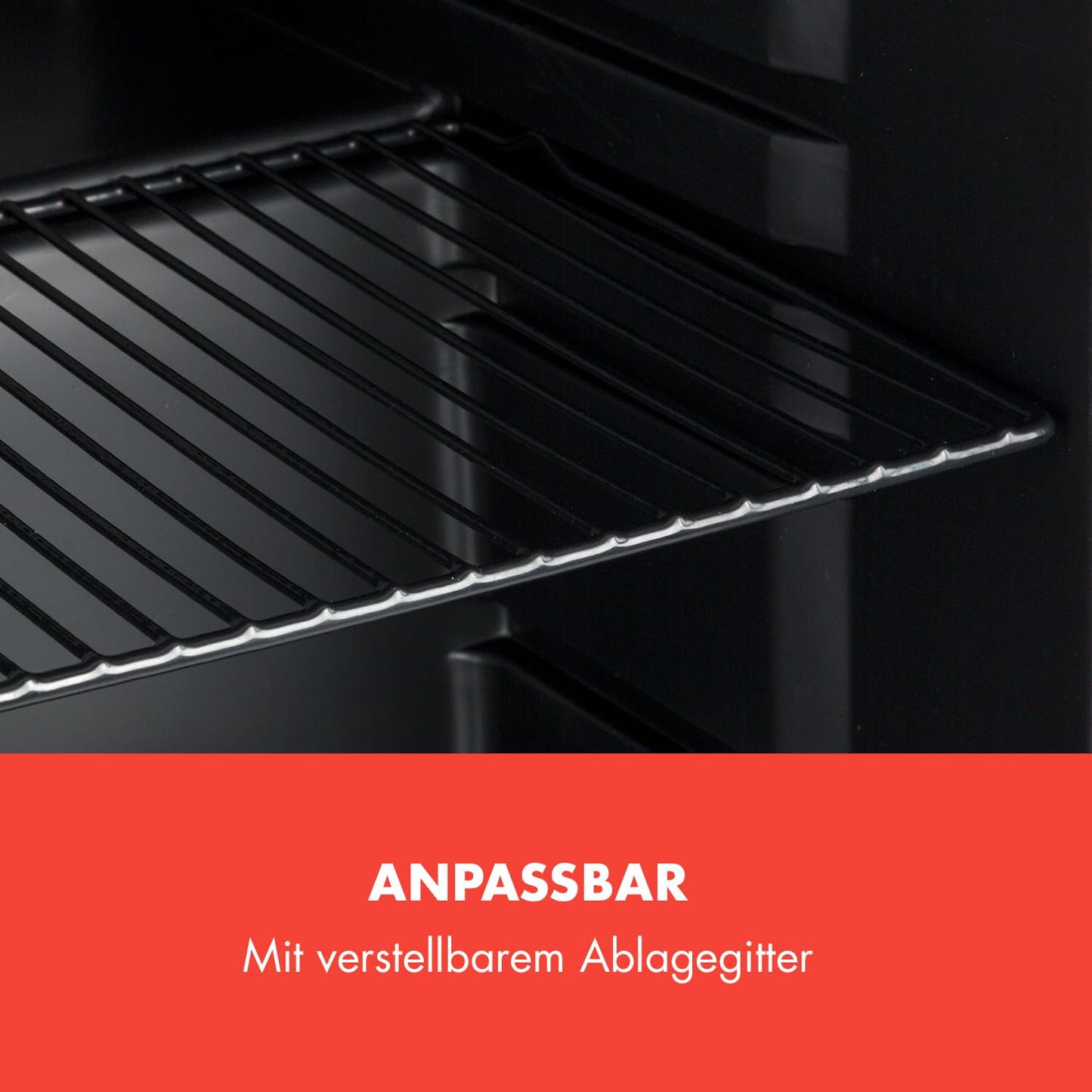 Klarstein PopLife Getränkekühler - Mini-Bar, Retrokühlschrank, 0-10°C, nur 39 dB, 115 L, umweltfreundlich, doppelt verglaste Tür, Retro-Design, rot