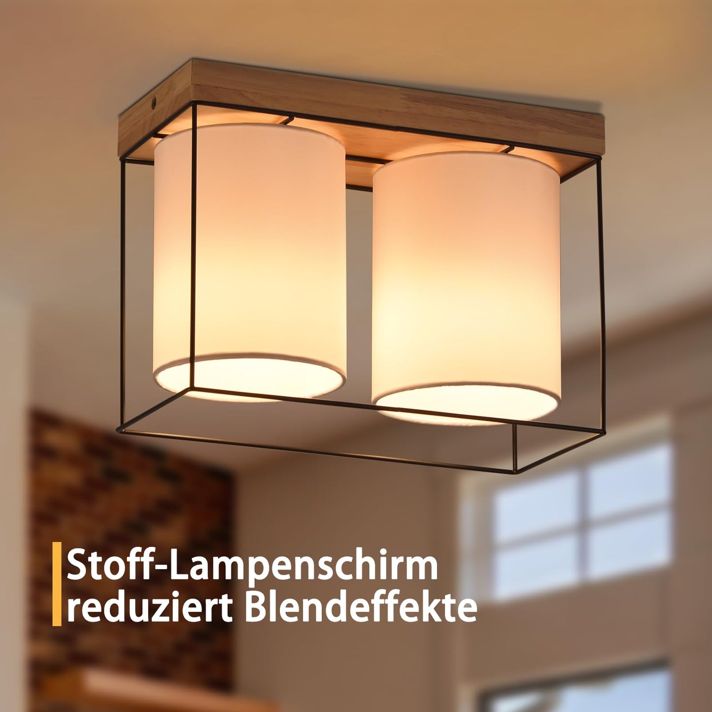 CBJKTX Ceiling Light Living Room Ceiling Light Glass - 4 Bulbs E27 Vintage Black Dining Room Lamp Industrial Style Metal Ceiling Retro Living Room Lamp for Bedroom Dining Room Kitchen (Light Bulb Not