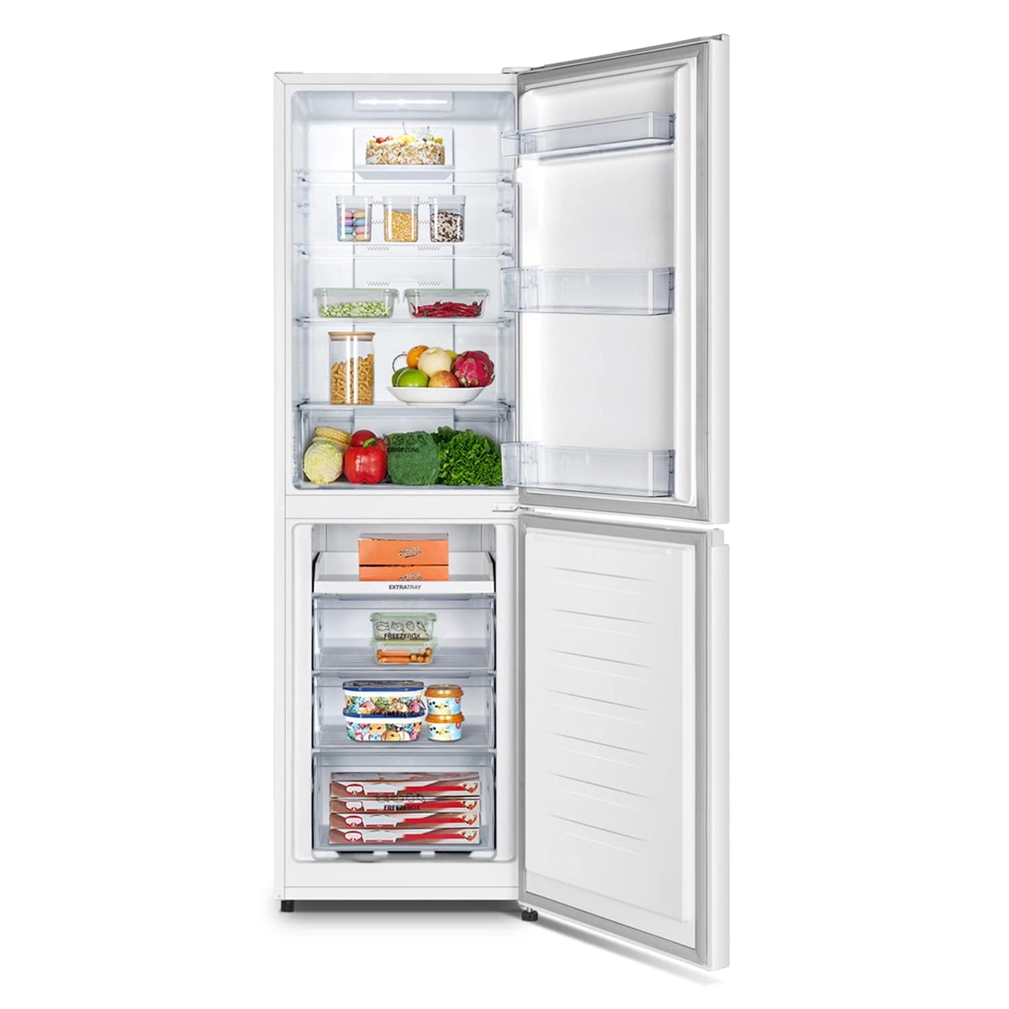Gorenje N 619EAW4 Fridge-Freezer Combination, LED Display, 186 cm, 300 L, NoFrostPlus, Vegetable Compartment with Moisture Control, FastFreeze, White