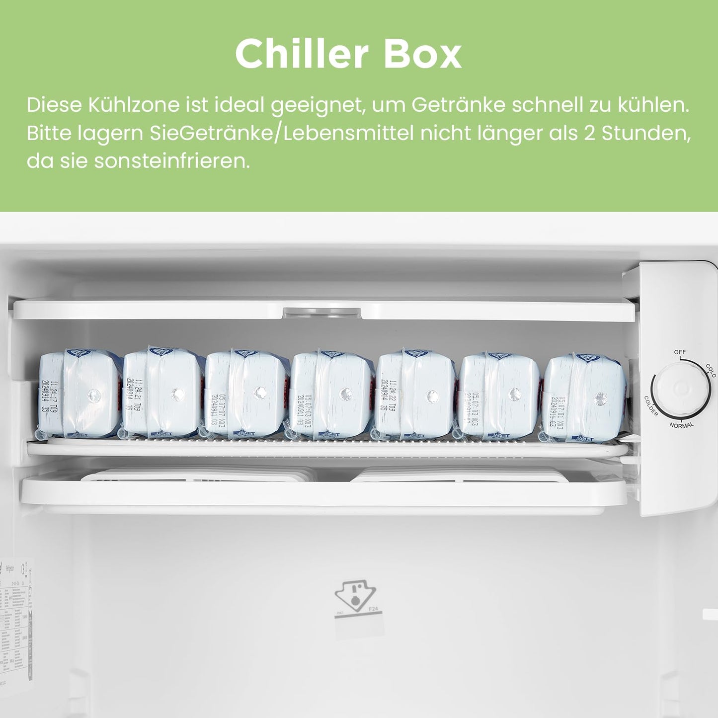 Comfee' RCD93RE2EURT(E) Kühlschrank Klein, 93 Liter Retro Kühlschrank, Mini kühlschrank mit verstellbare Thermostat, Silent, geeignet für Zuhause, Büro und Hotel, Rot