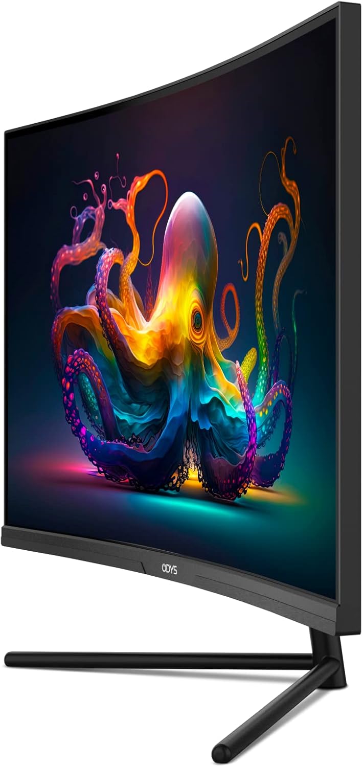 ODYS i27-Q-180-27 Inch Gaming Monitor (69 cm Screen, WQHD, 2,560 x 1,440 Pixels, 180 Hz, 1ms Response Time (MPRT), Fast IPS Panel, 120% sRGB, FreeSync, 2x HDMI, 2x Display Port)