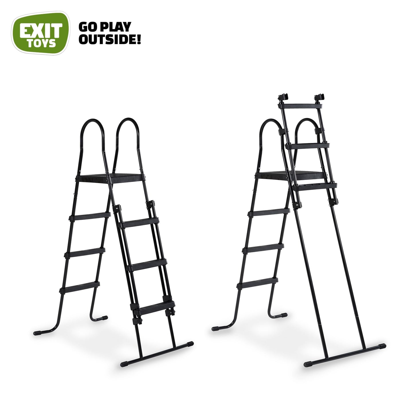 EXIT Toys Soft Grey Pool - 300x200x65cm - Rechteckiger, Kompakter Rahmenpool mit Kartuschenfilterpumpe - Leicht Zugänglich - Für Kleinkinder Geeignet - Starker Rahmen - Einzigartiges Design - Grau