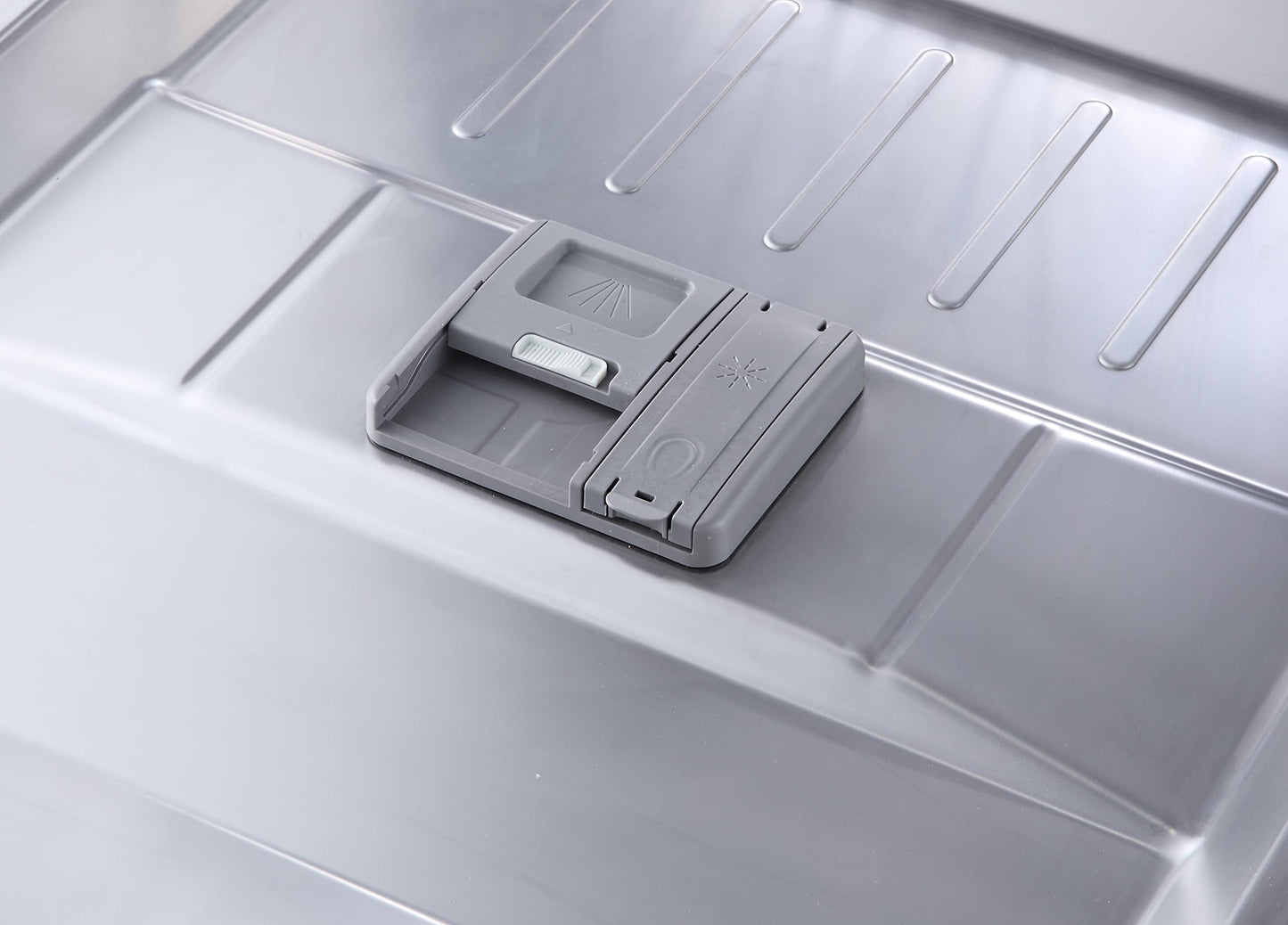 Midea MDWEU1435XSS-W Dishwasher, Integrated, 14 Place Settings, 60 cm, Partially Integrated with WiFi, Extra Drying, 7 Programmes, 47 dB, 0-24 Hours Start Time Delay, Stainless Steel