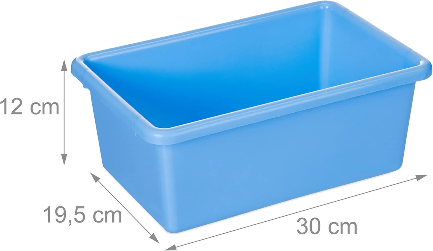 Relaxdays Children's Shelf, 9 Storage Boxes, Mermaid Motif, MDF, Plastic, Toy Shelf, Height 67 x 65 x 31.5 cm, Colourful