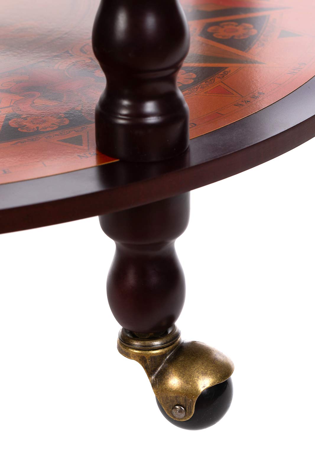 Birendy, giant globe design bar trolley with a lid and wheels