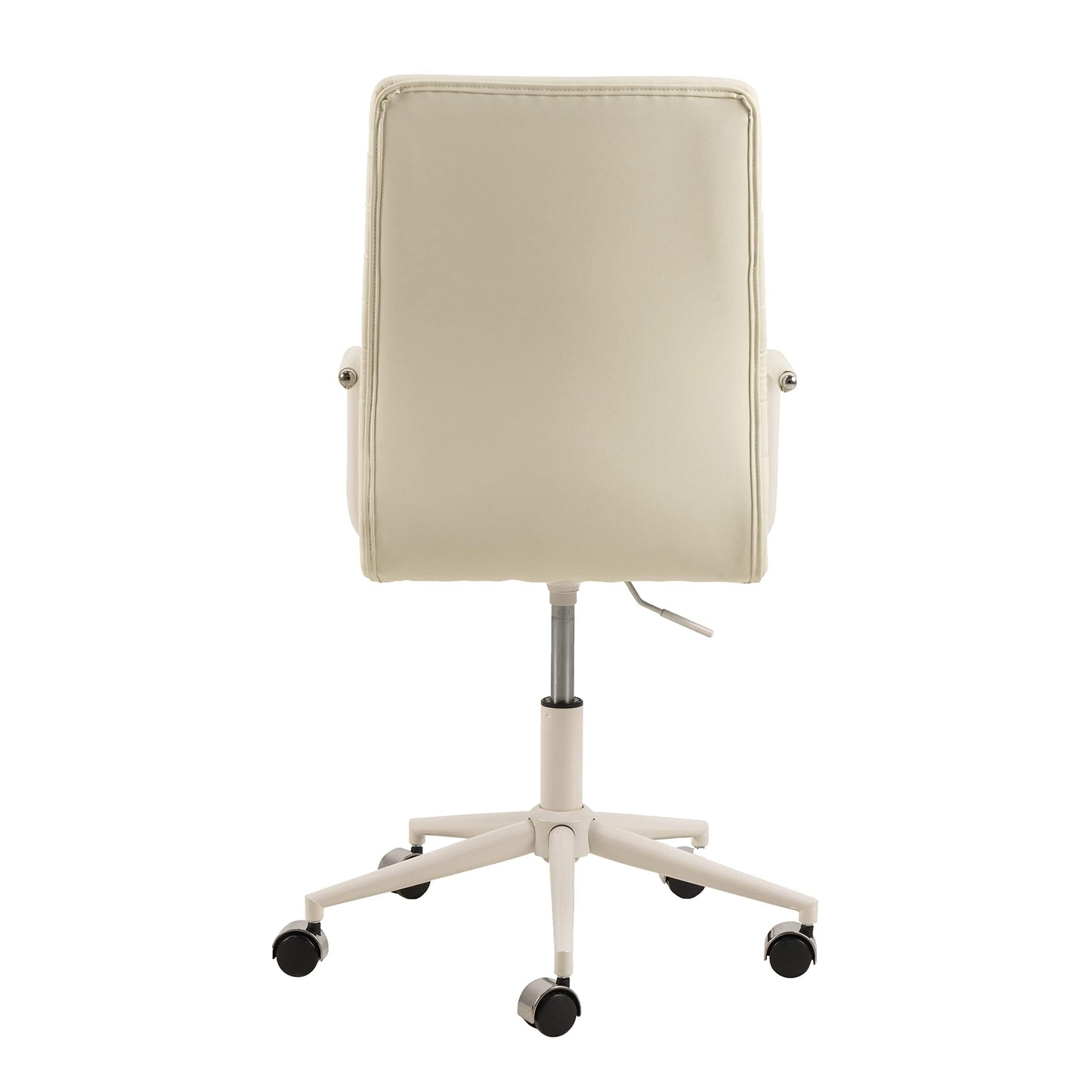Amazon Basics White PU Leather Office Chair 58 x 58 x 103 cm